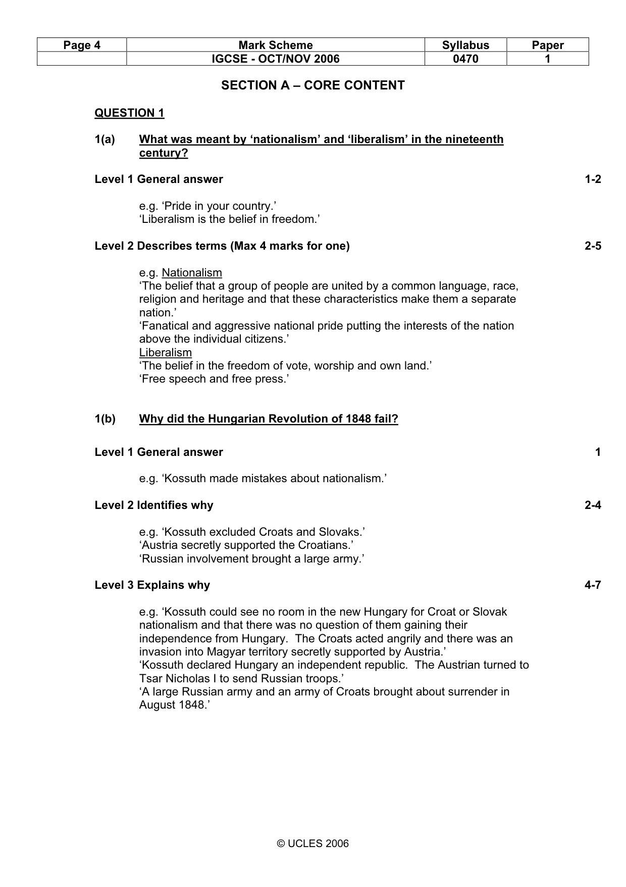 Mark scheme, page 4 of 53