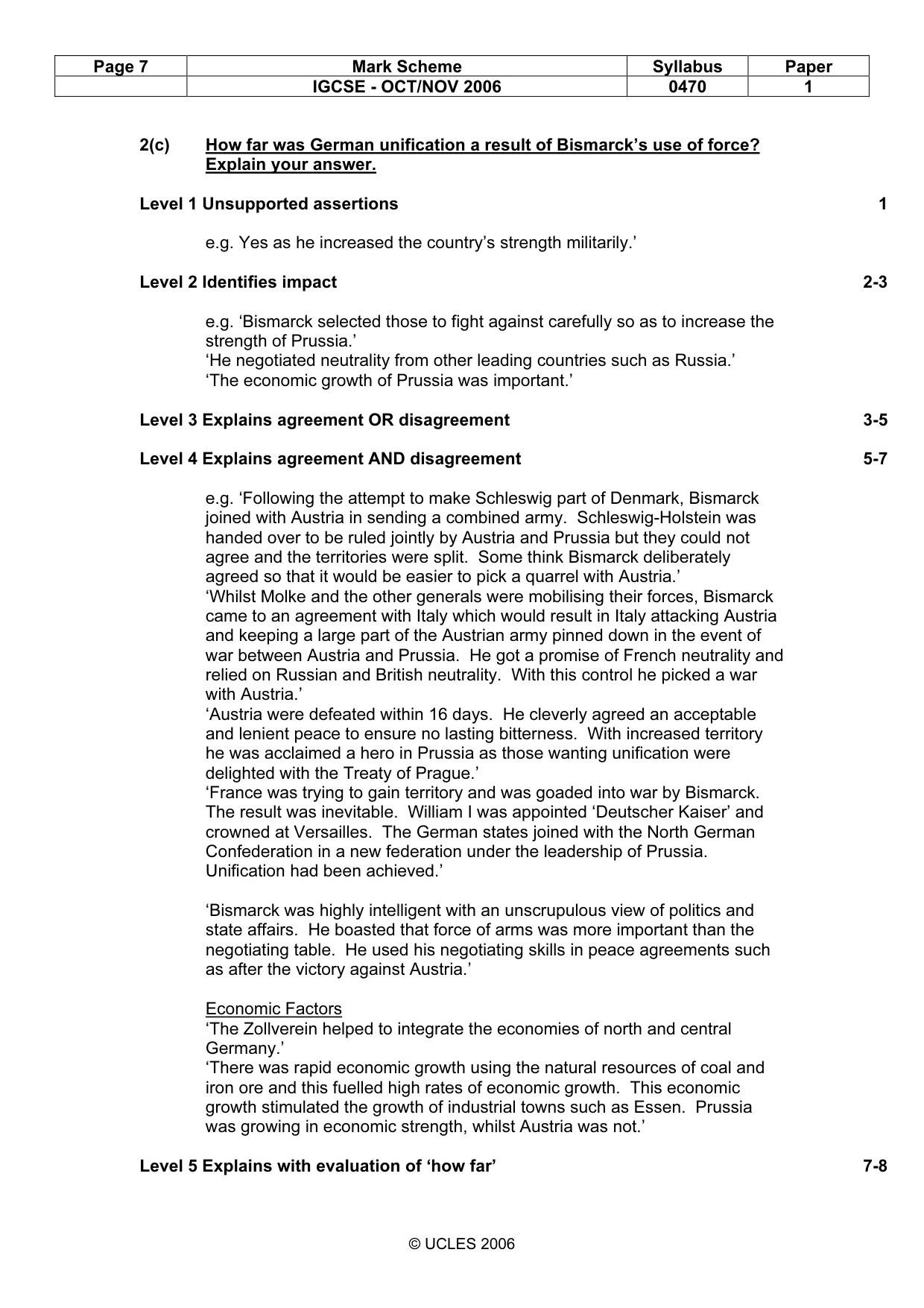 Mark scheme, page 7 of 53