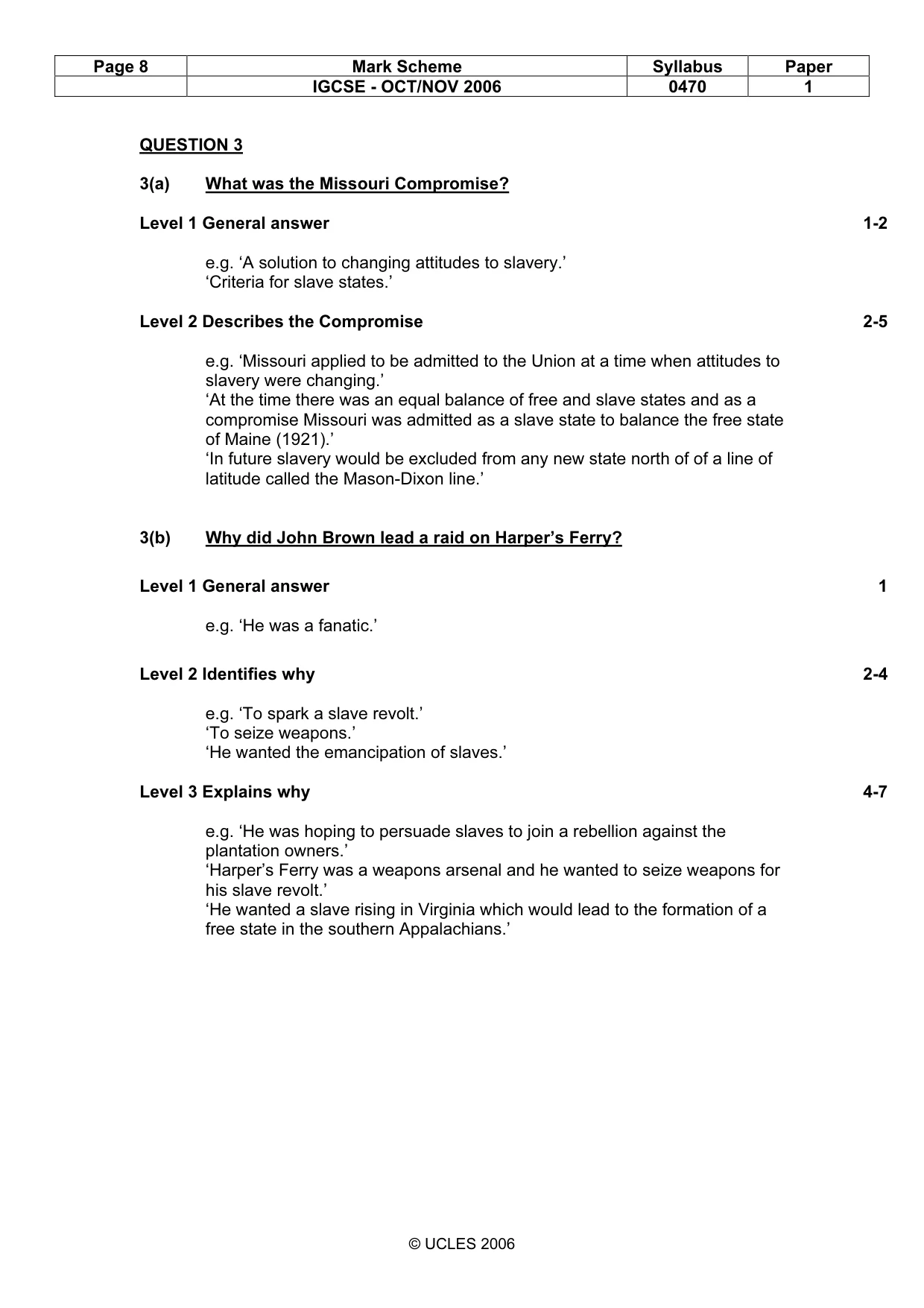 Mark scheme, page 8 of 53
