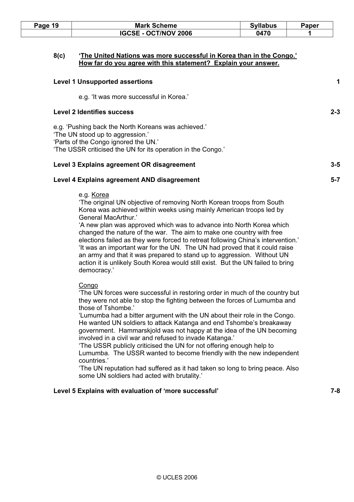 Mark scheme, page 19 of 53