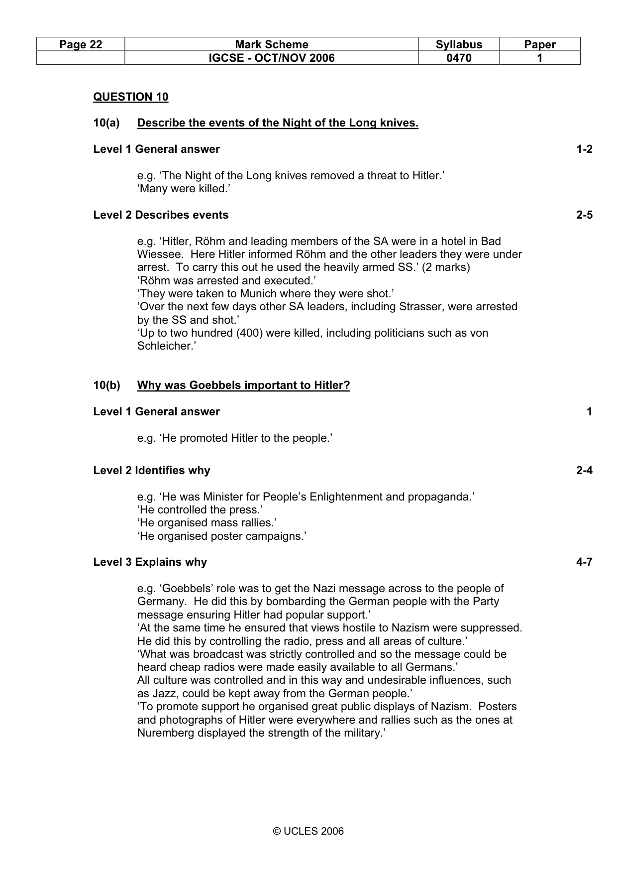 Mark scheme, page 22 of 53