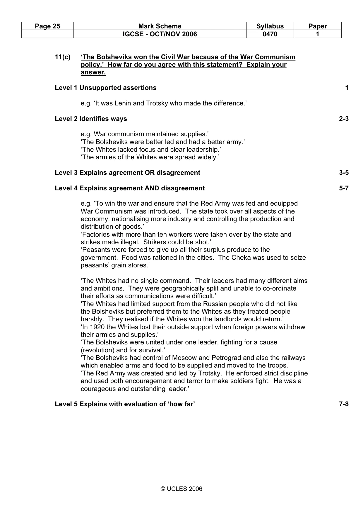 Mark scheme, page 25 of 53