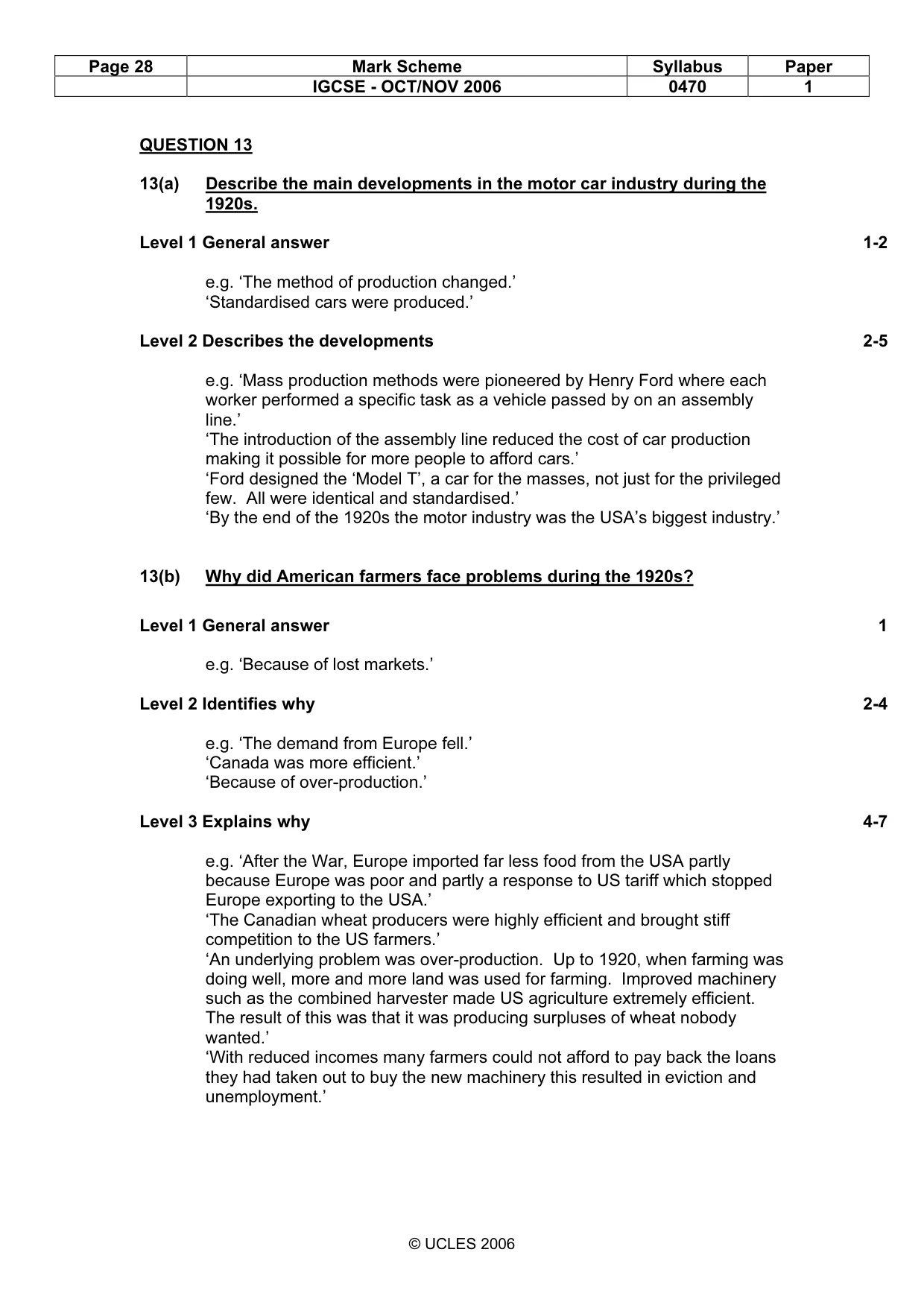 Mark scheme, page 28 of 53
