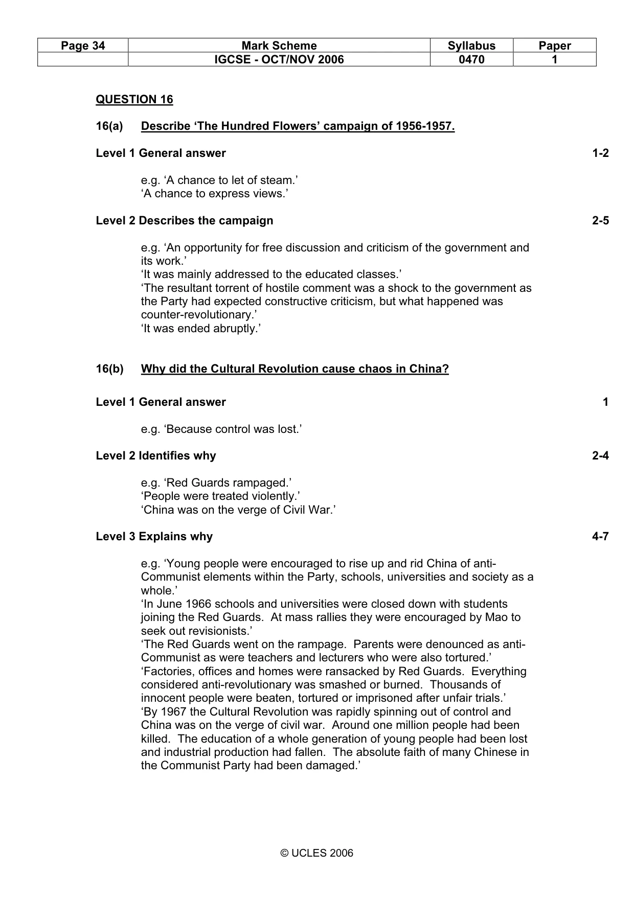 Mark scheme, page 34 of 53