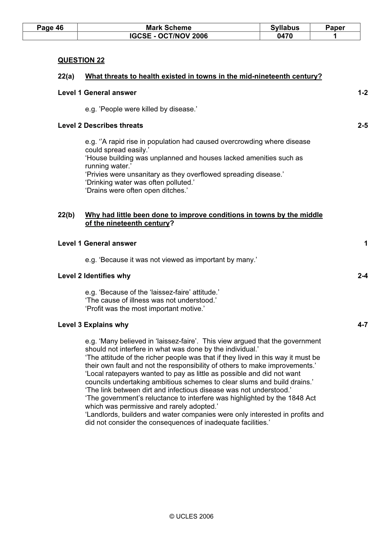 Mark scheme, page 46 of 53