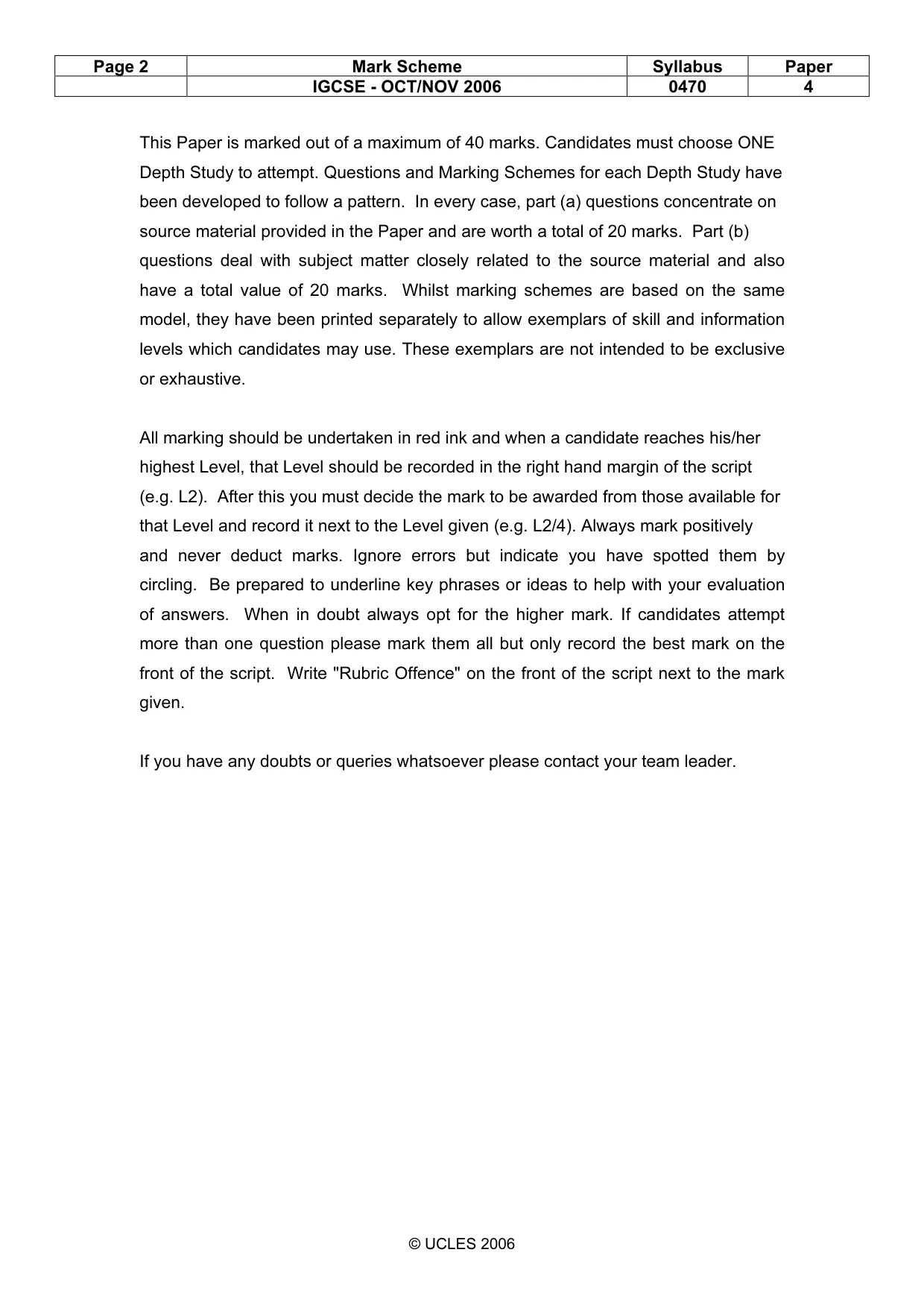 Mark scheme, page 2 of 18