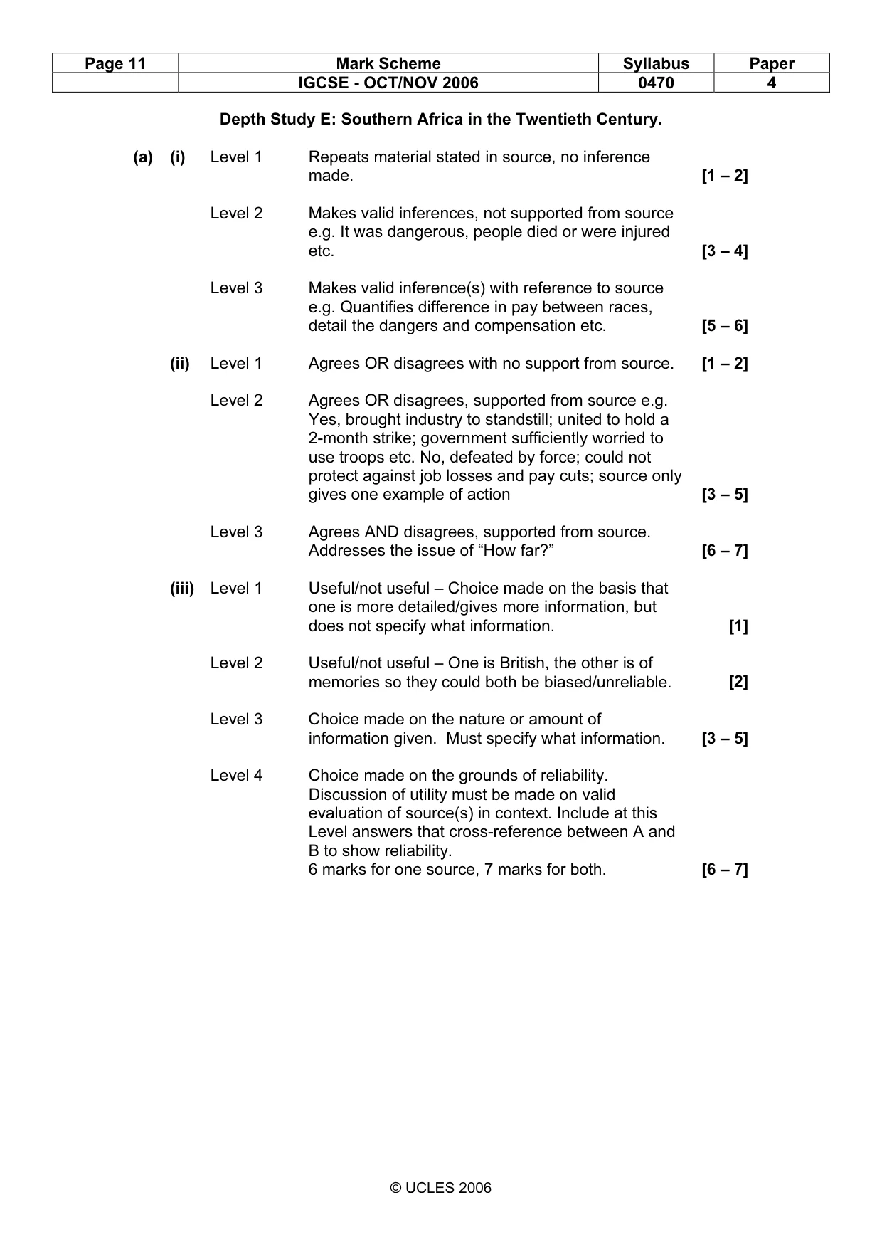 Mark scheme, page 11 of 18