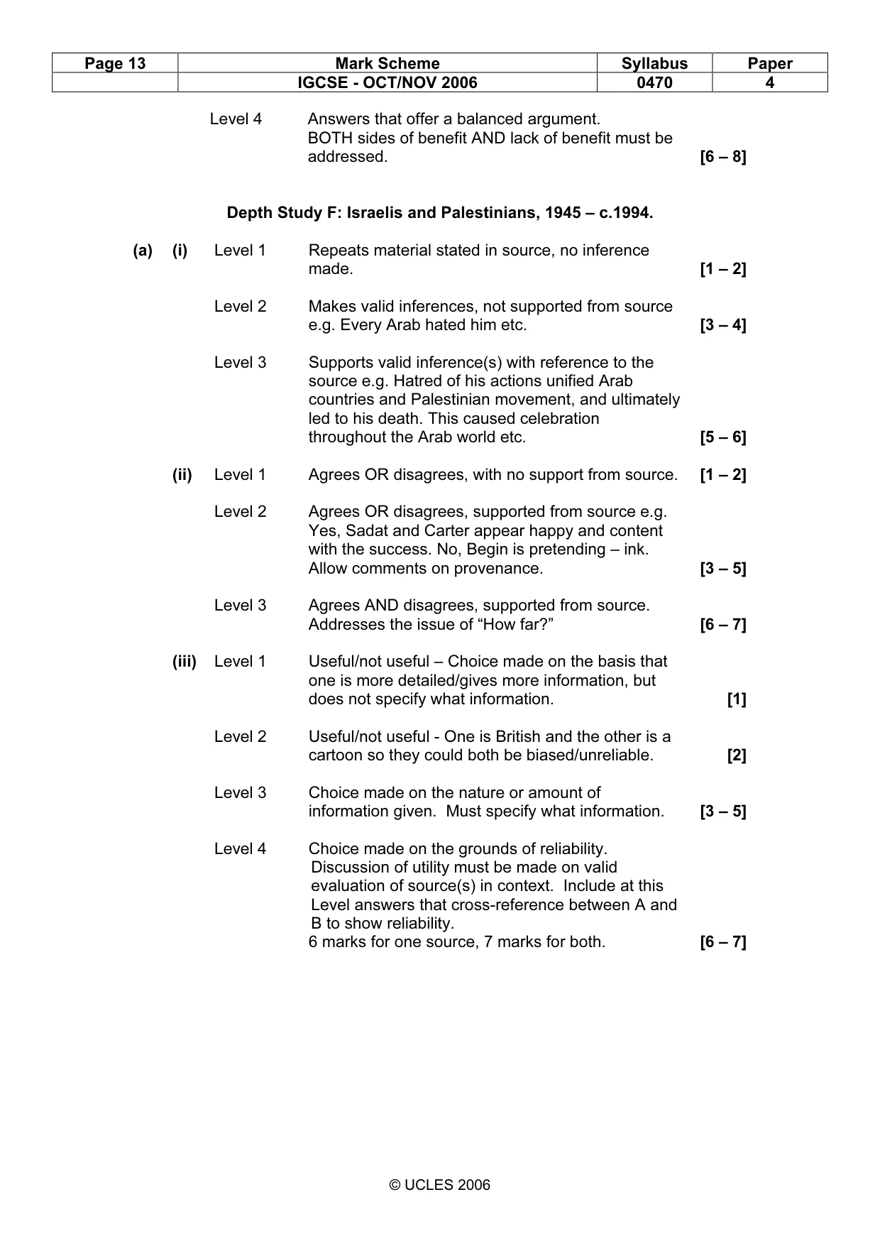 Mark scheme, page 13 of 18