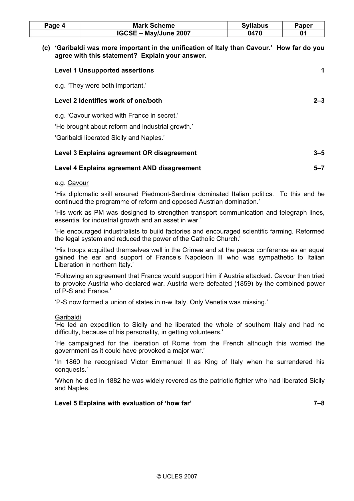 Mark scheme, page 4 of 52