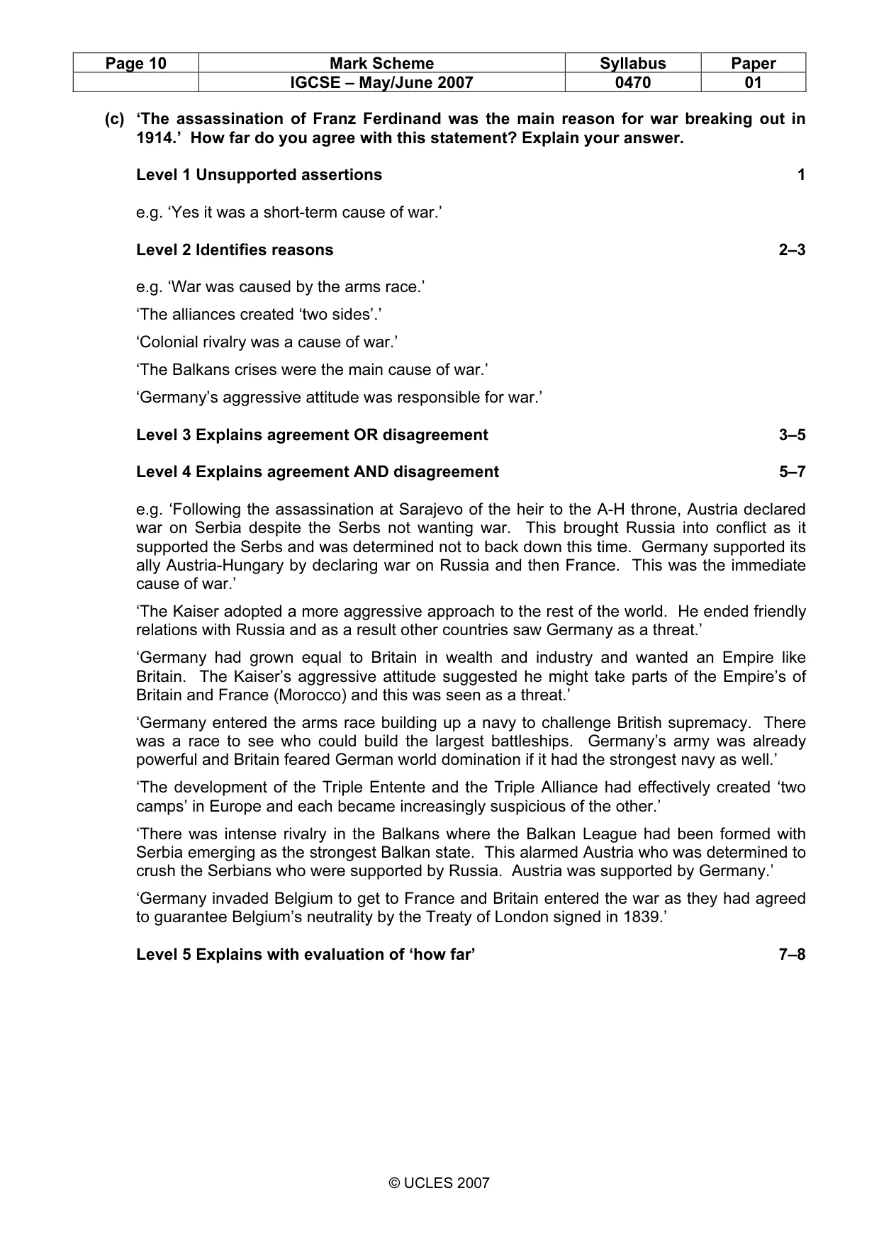 Mark scheme, page 10 of 52