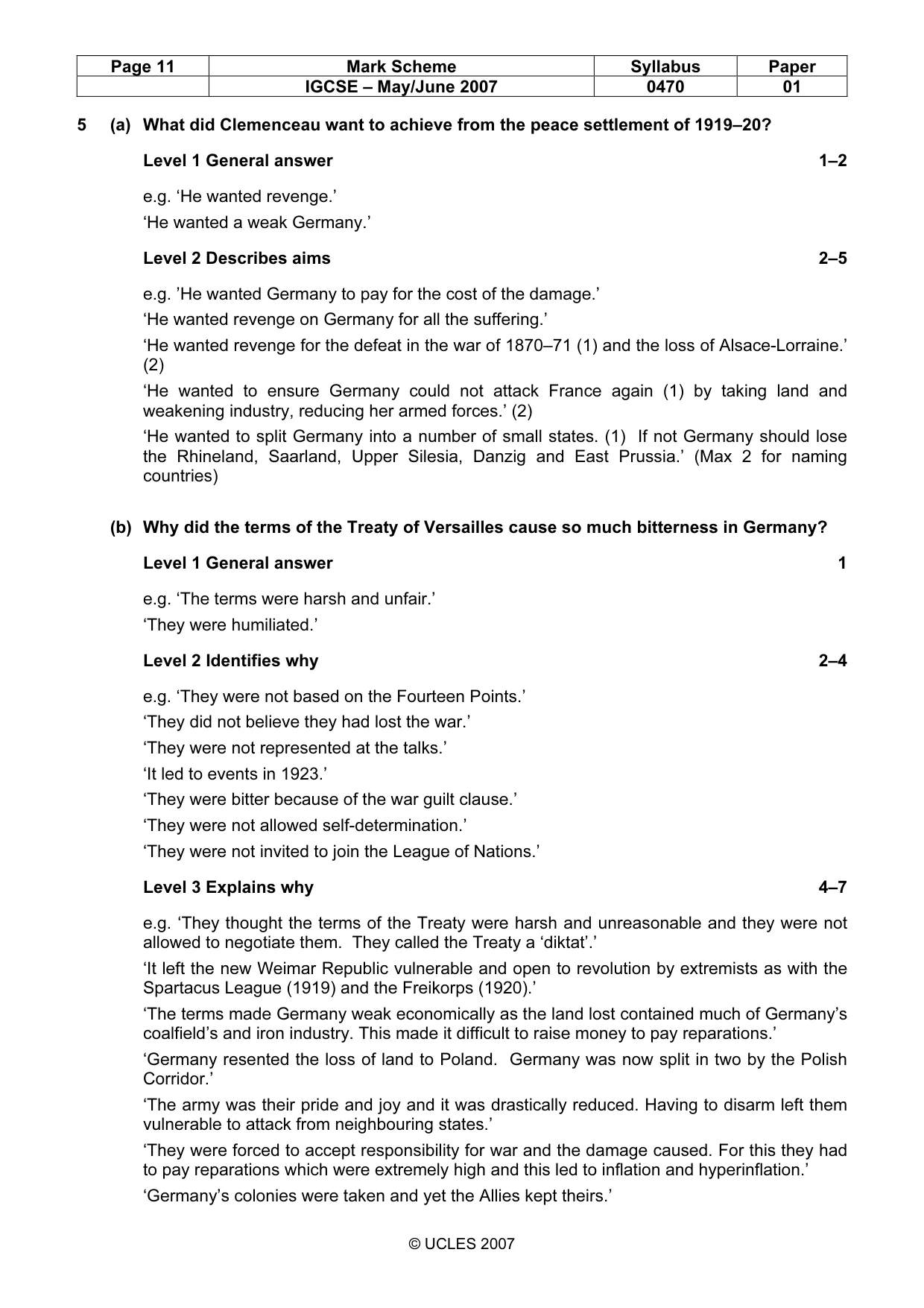 Mark scheme, page 11 of 52