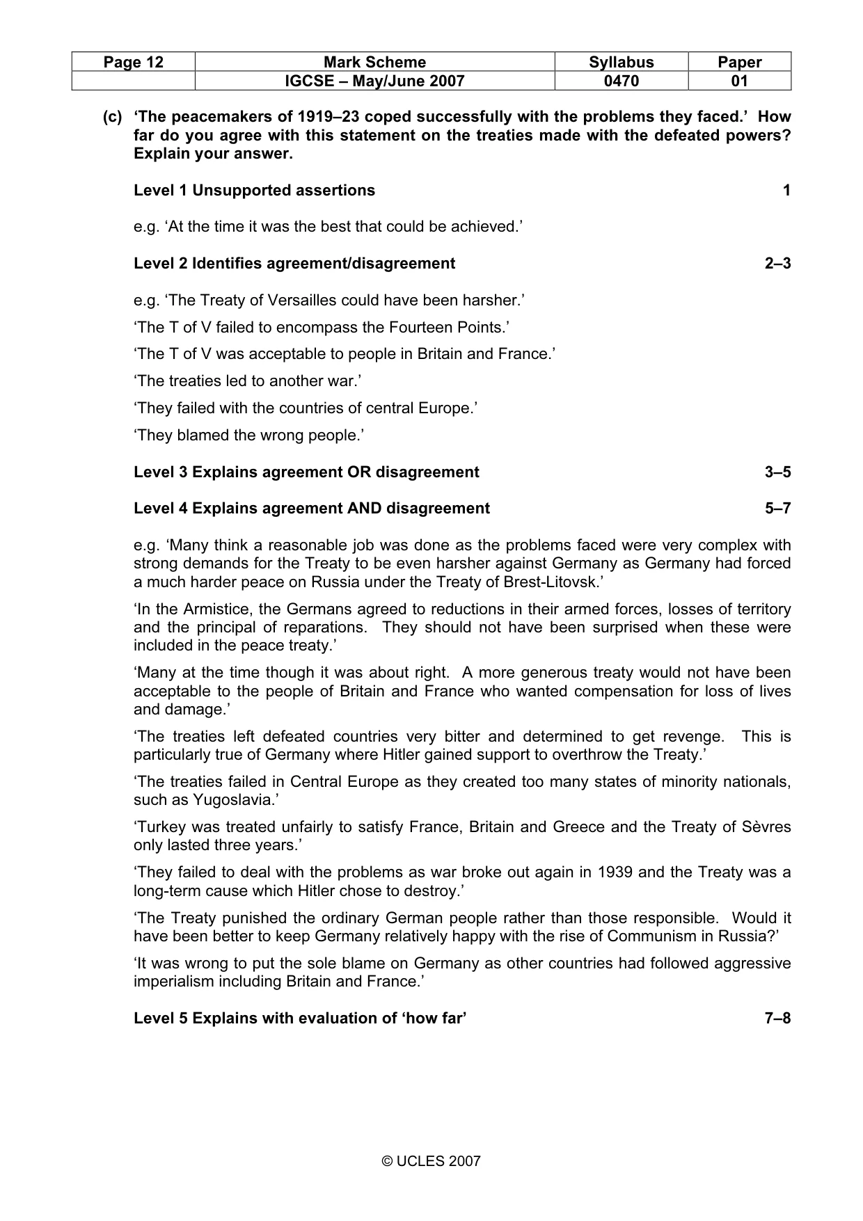 Mark scheme, page 12 of 52