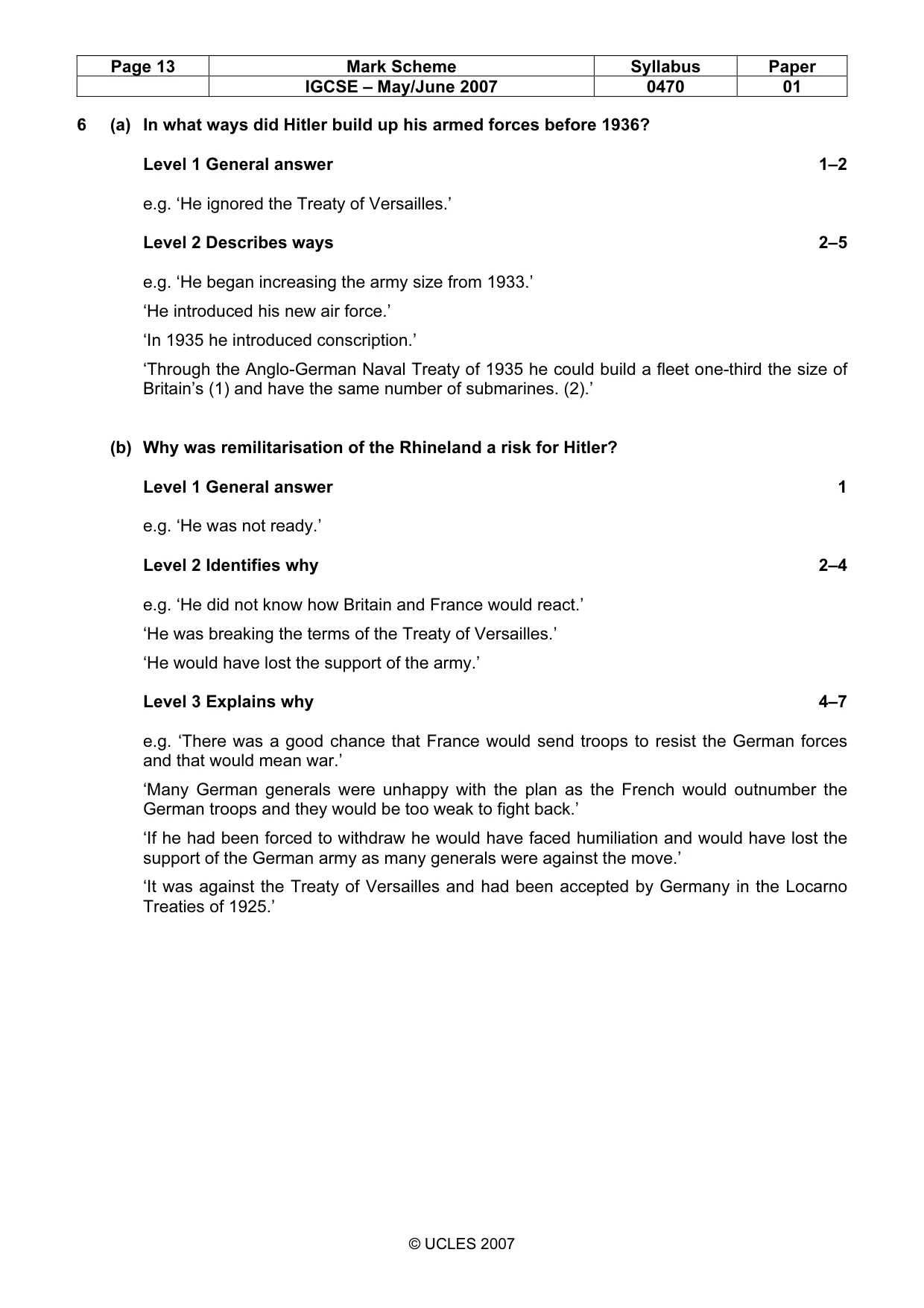 Mark scheme, page 13 of 52