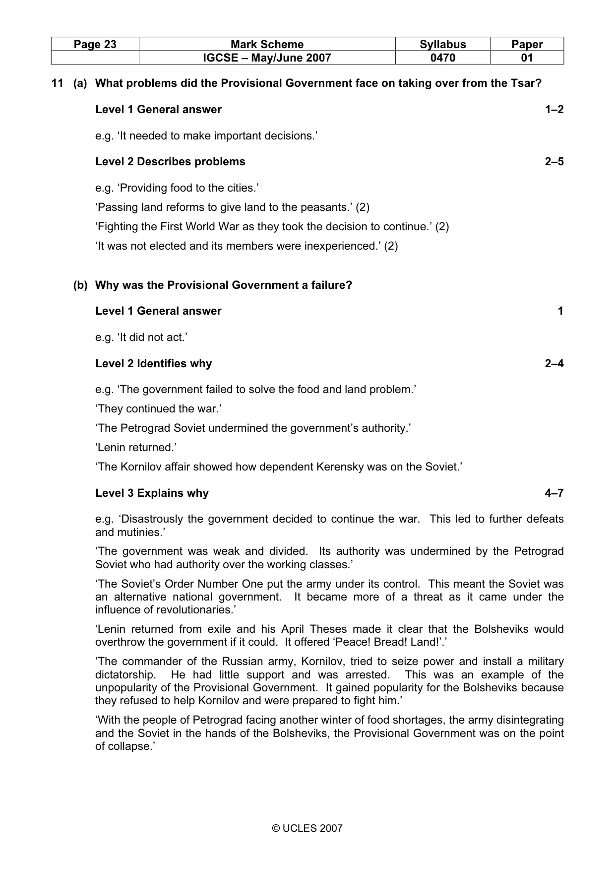 Mark scheme, page 23 of 52