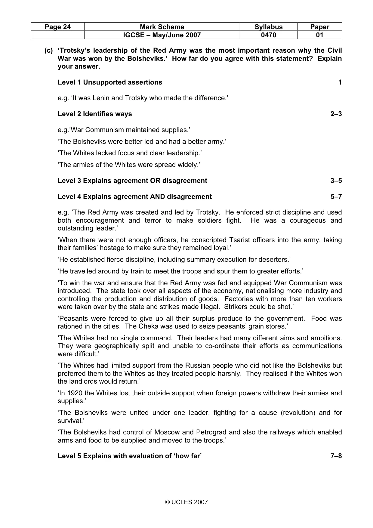 Mark scheme, page 24 of 52