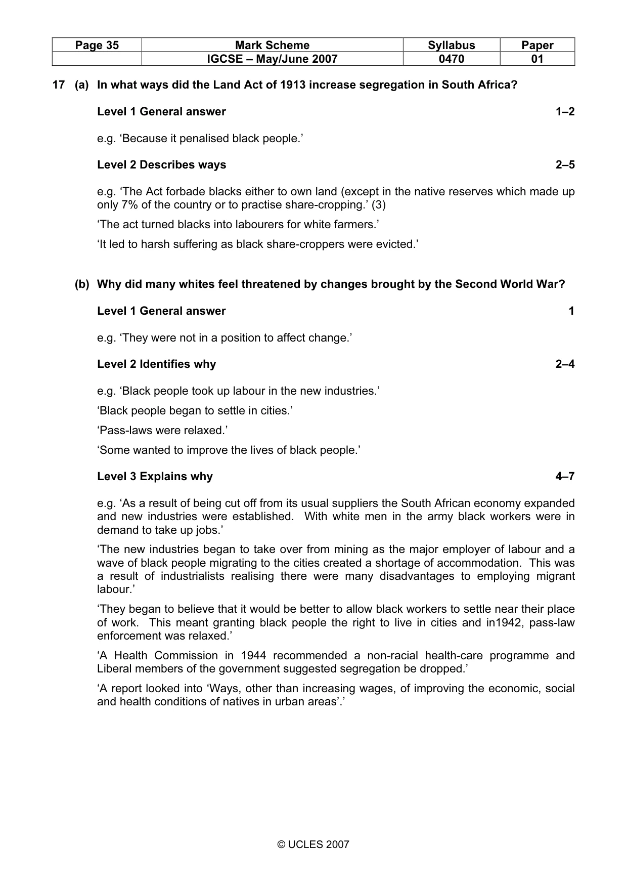 Mark scheme, page 35 of 52