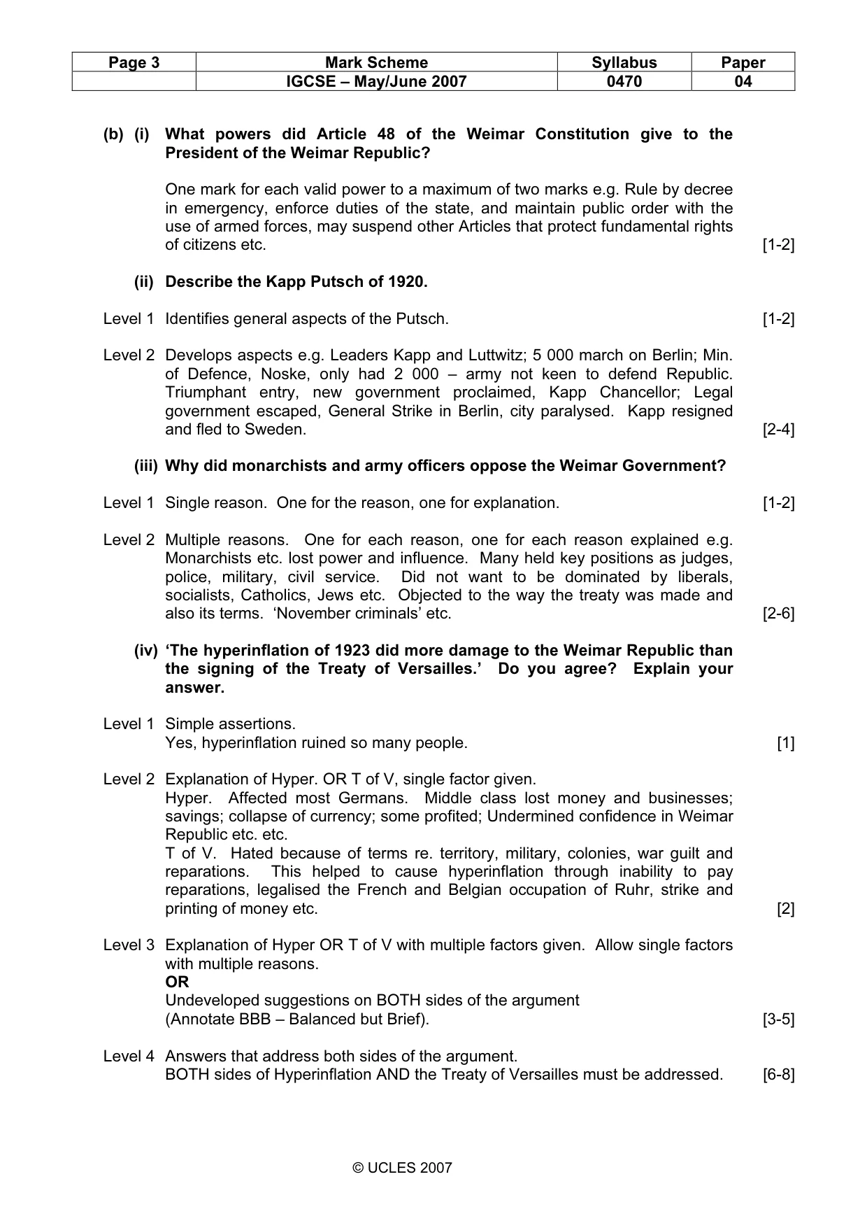Mark scheme, page 3 of 17