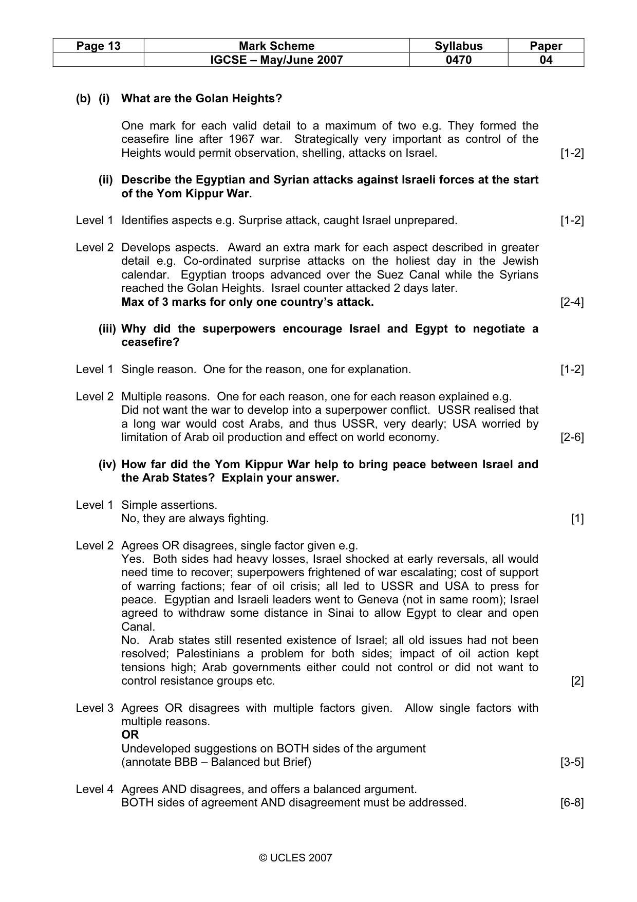 Mark scheme, page 13 of 17