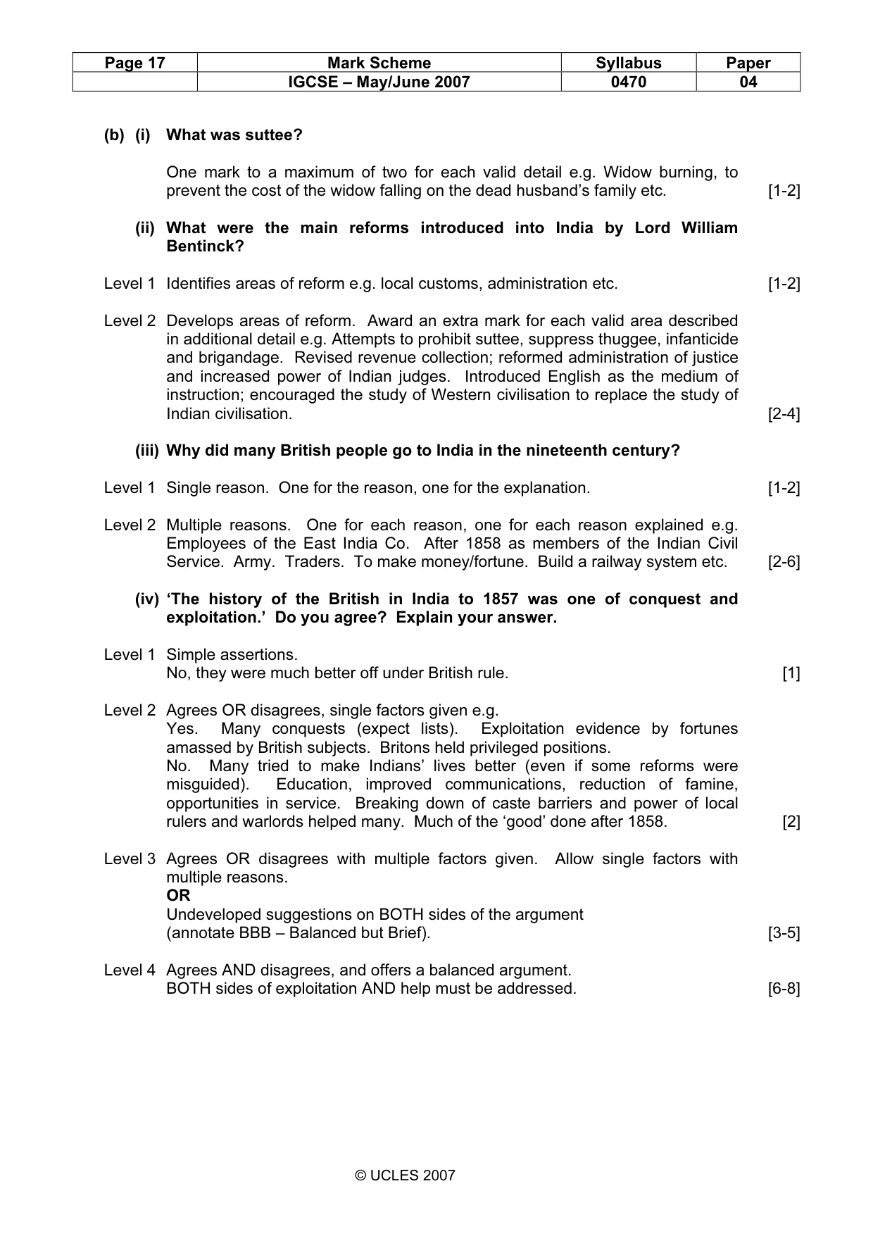 Mark scheme, page 17 of 17