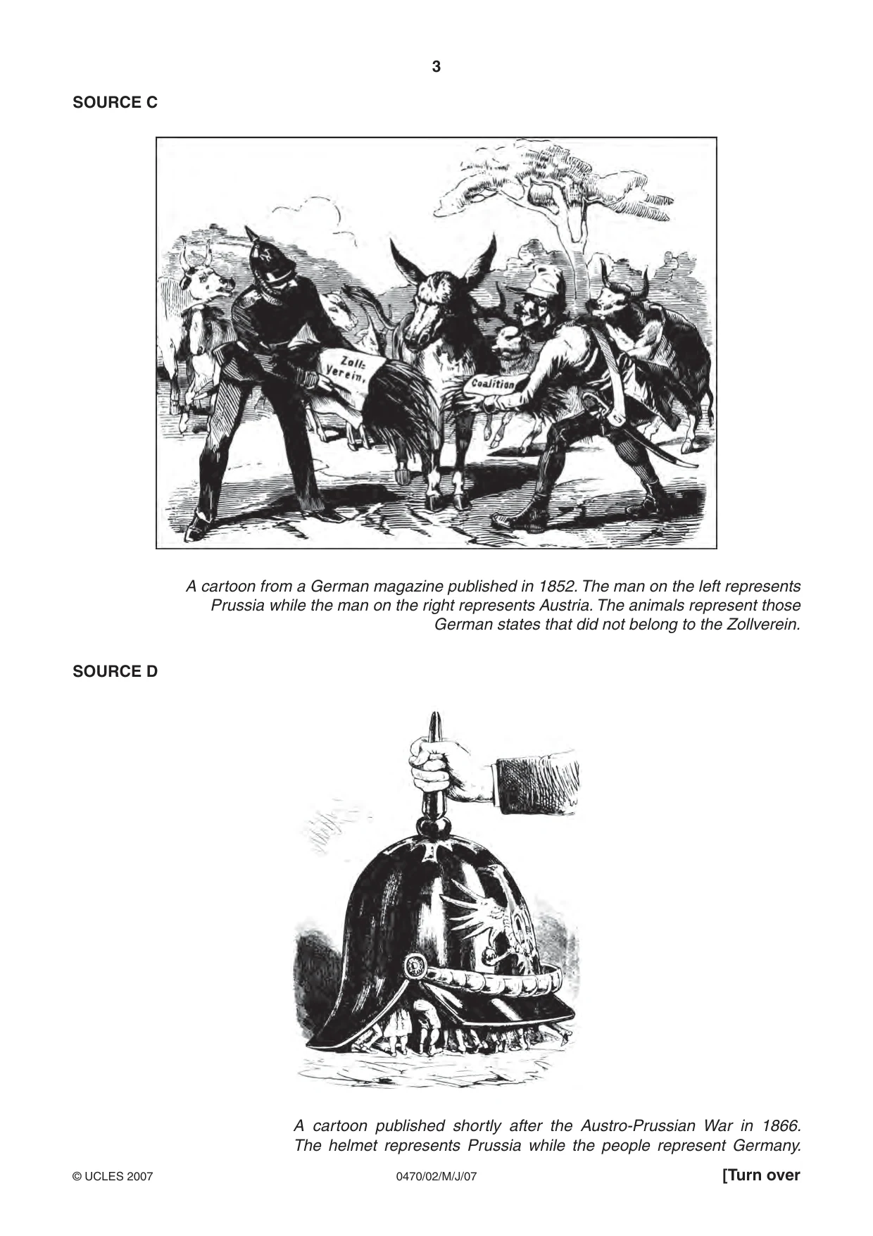 Cambridge IGCSE History 0470 2007 May/June Paper 2 · Variant 1 question paper, page 3 of 12