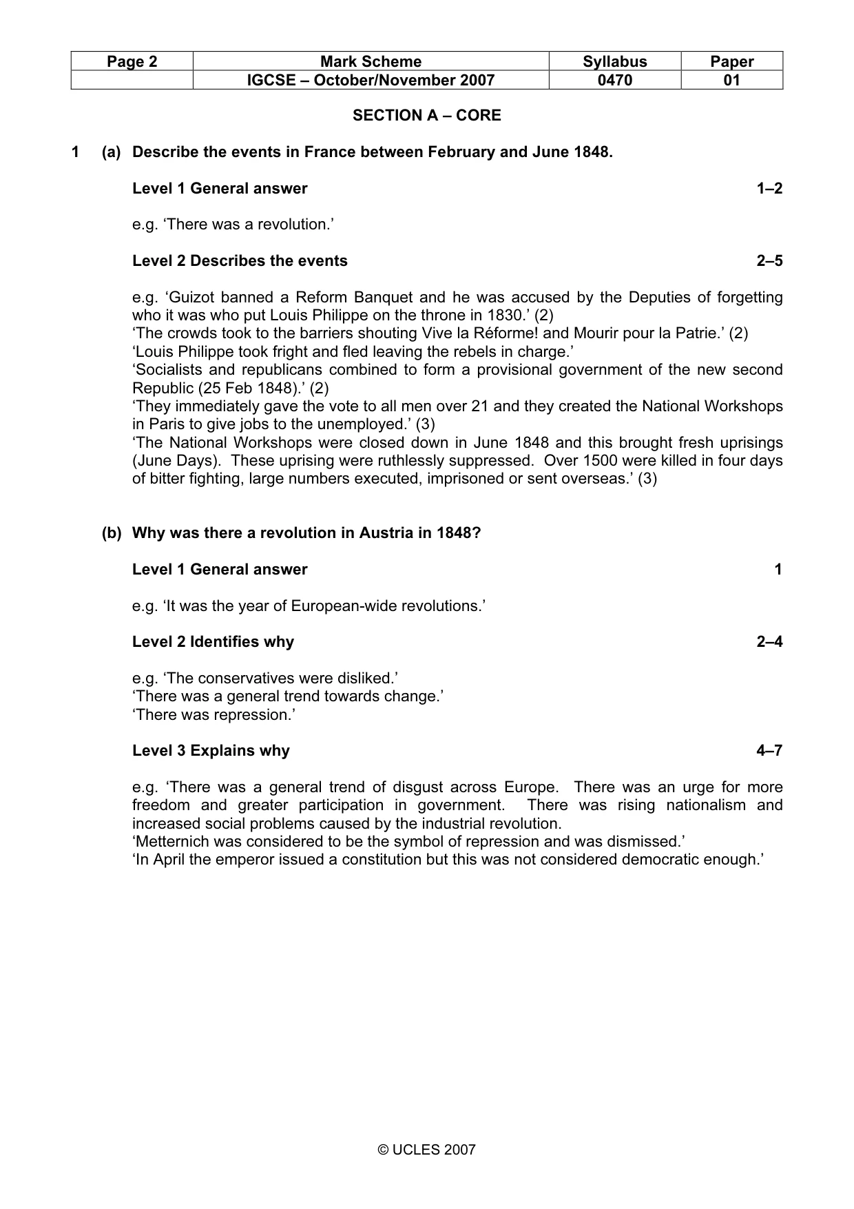 Mark scheme, page 2 of 51