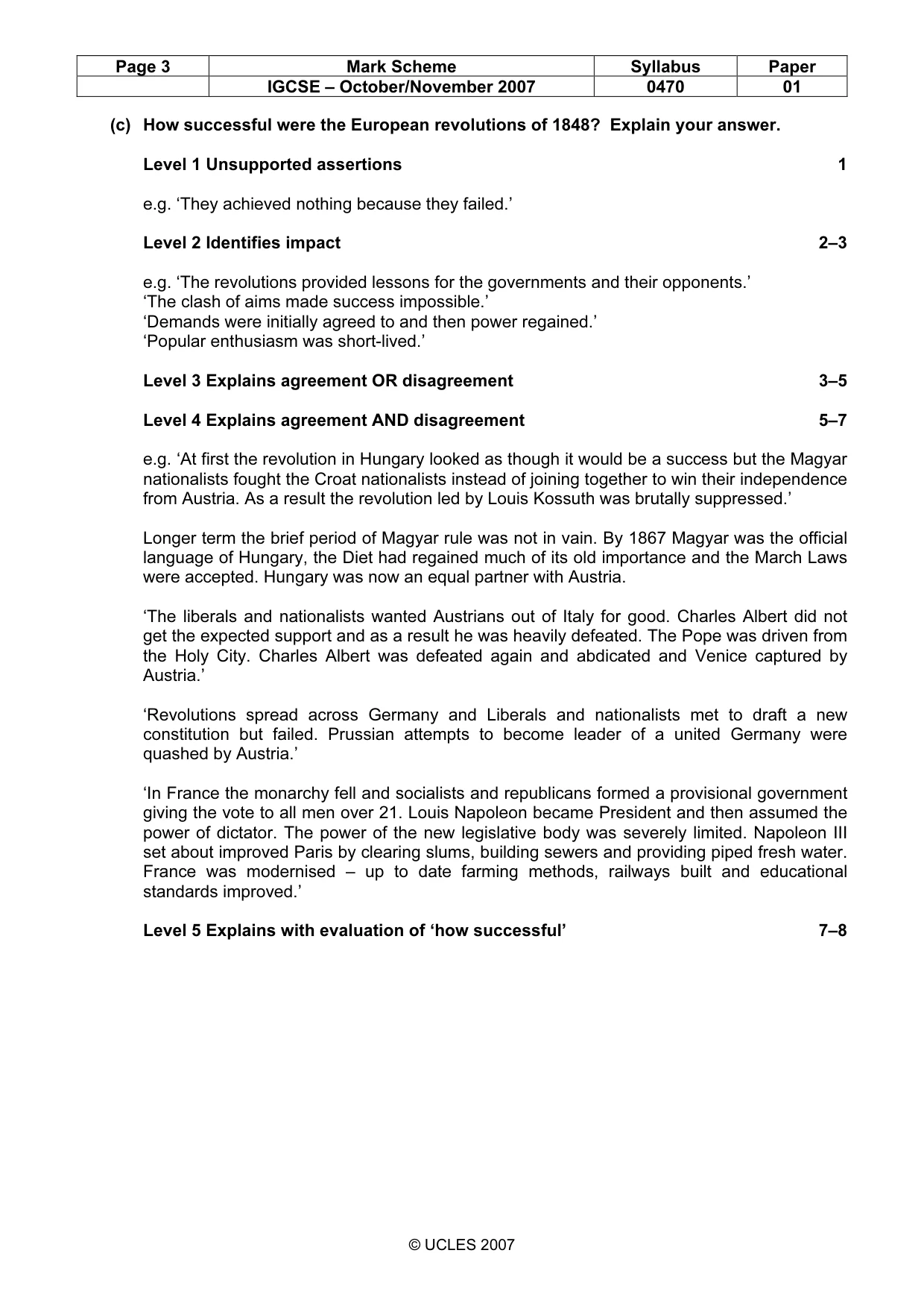 Mark scheme, page 3 of 51