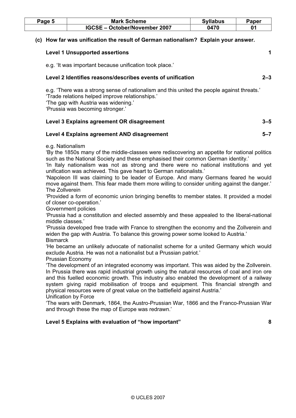Mark scheme, page 5 of 51