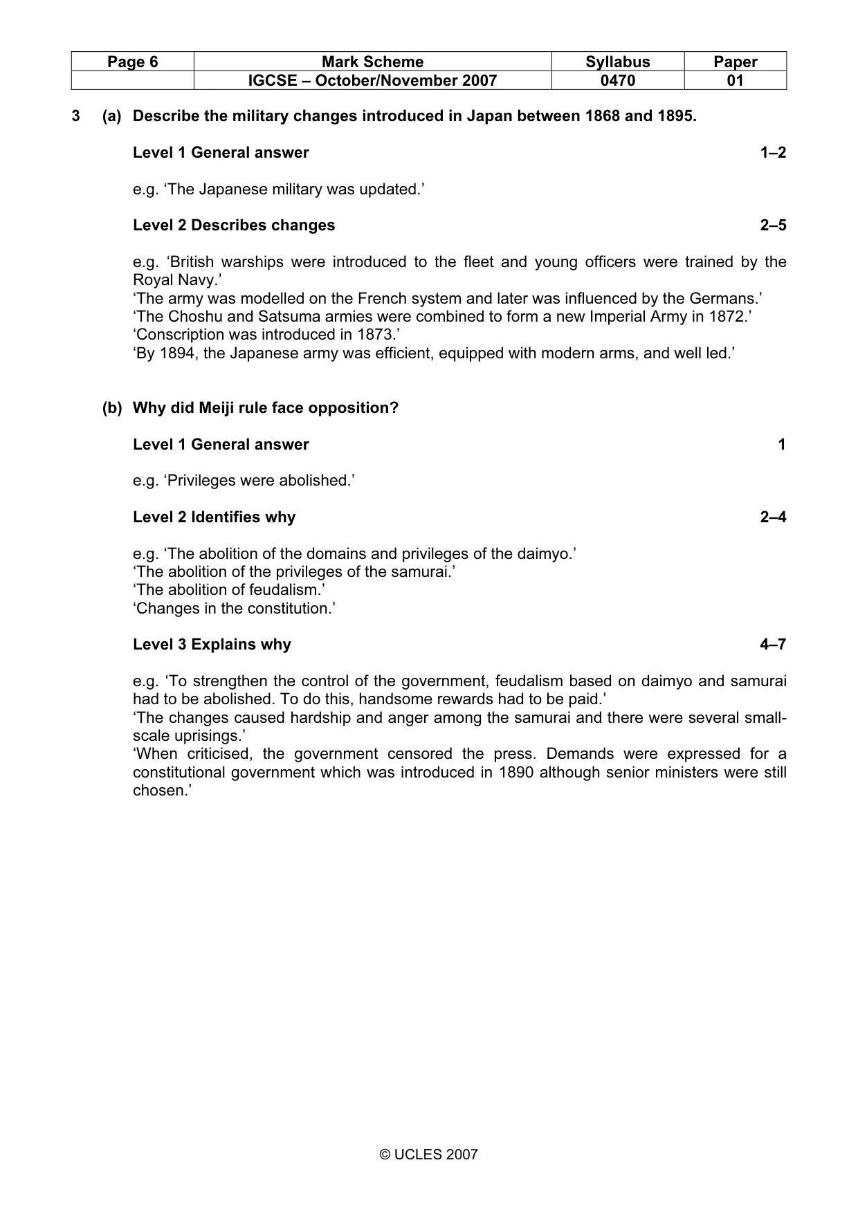 Mark scheme, page 6 of 51