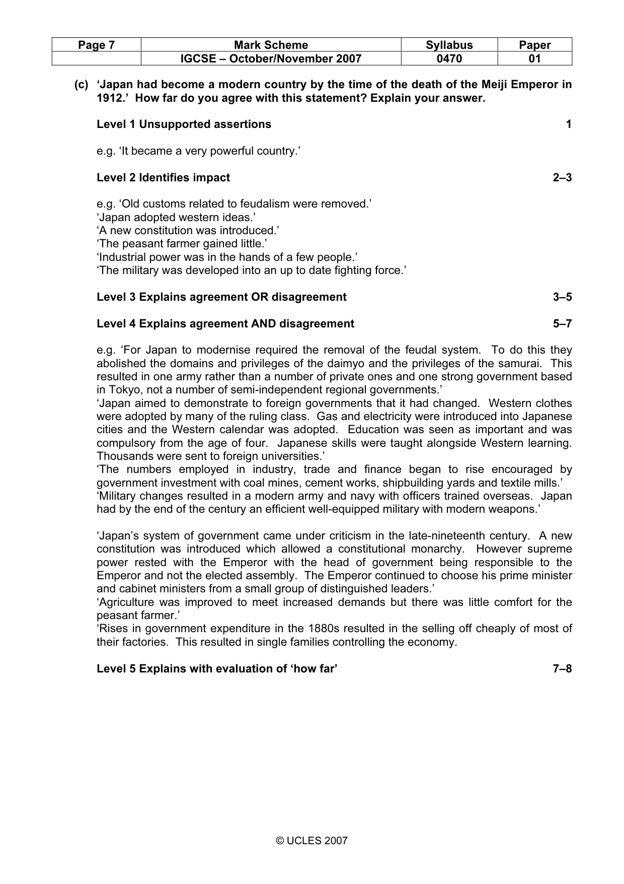 Mark scheme, page 7 of 51