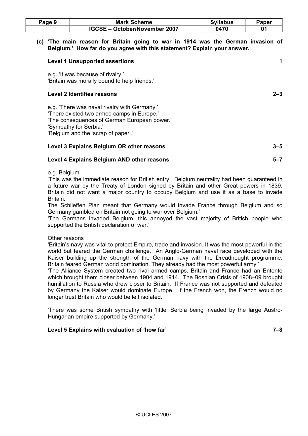 Mark scheme, page 9 of 51