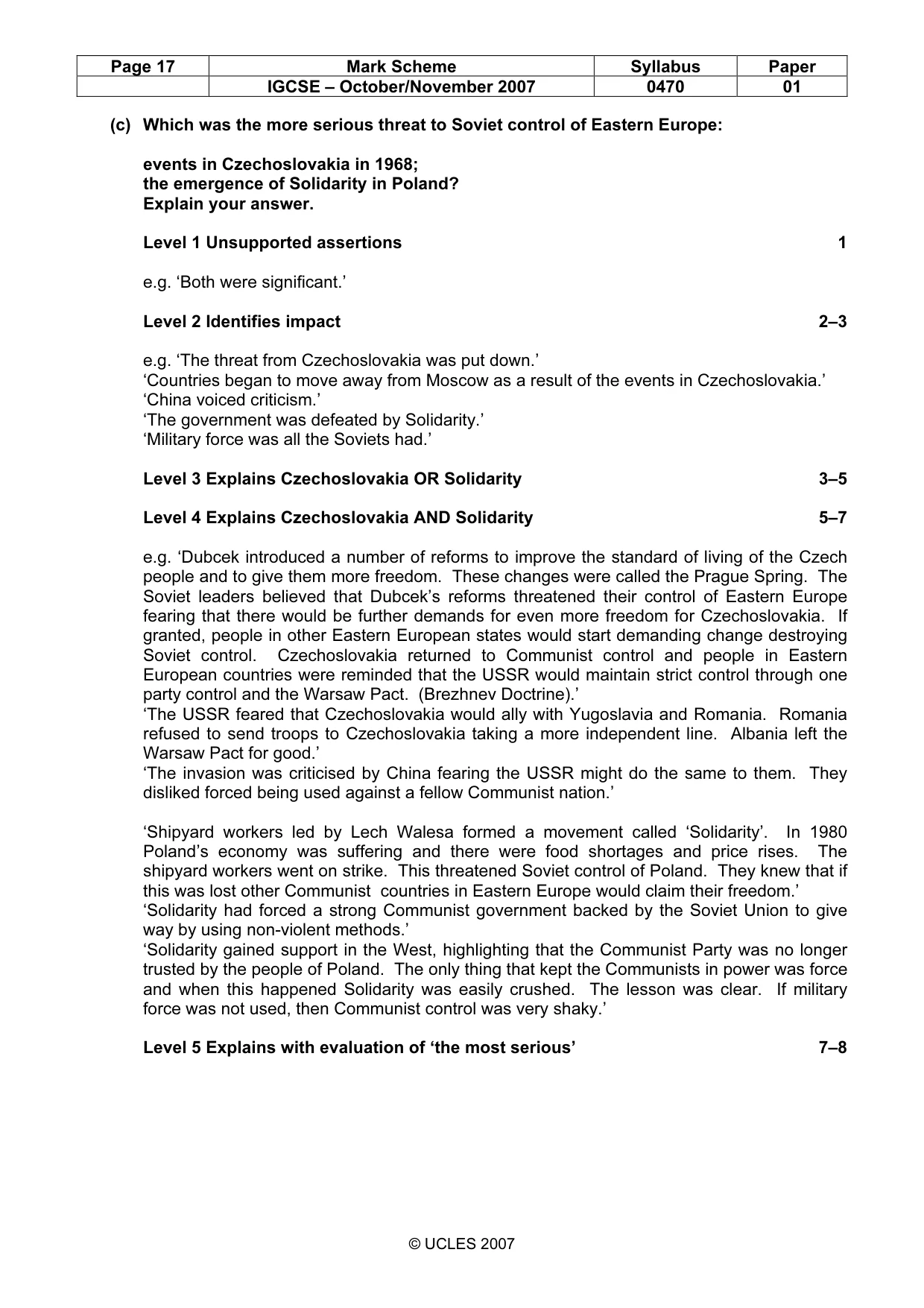 Mark scheme, page 17 of 51