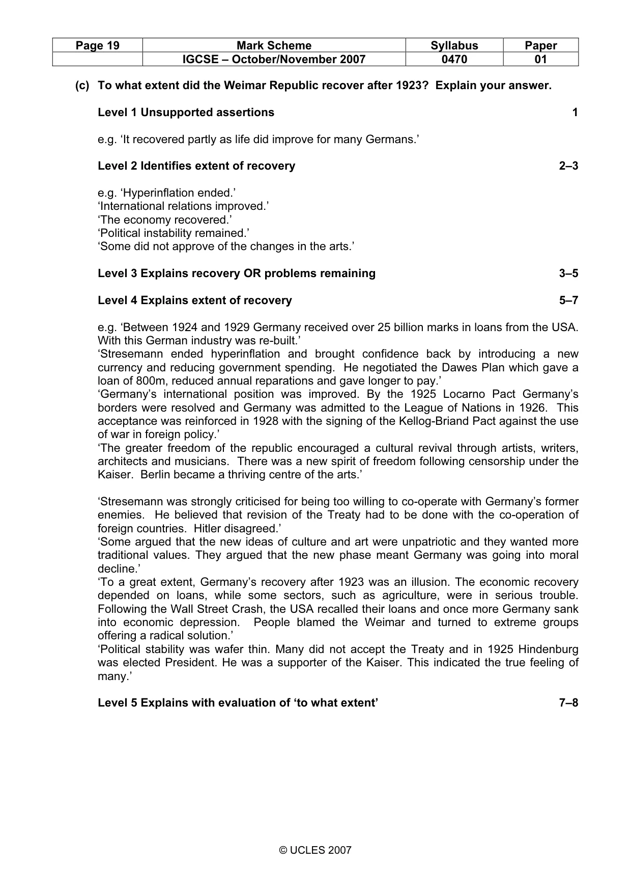 Mark scheme, page 19 of 51