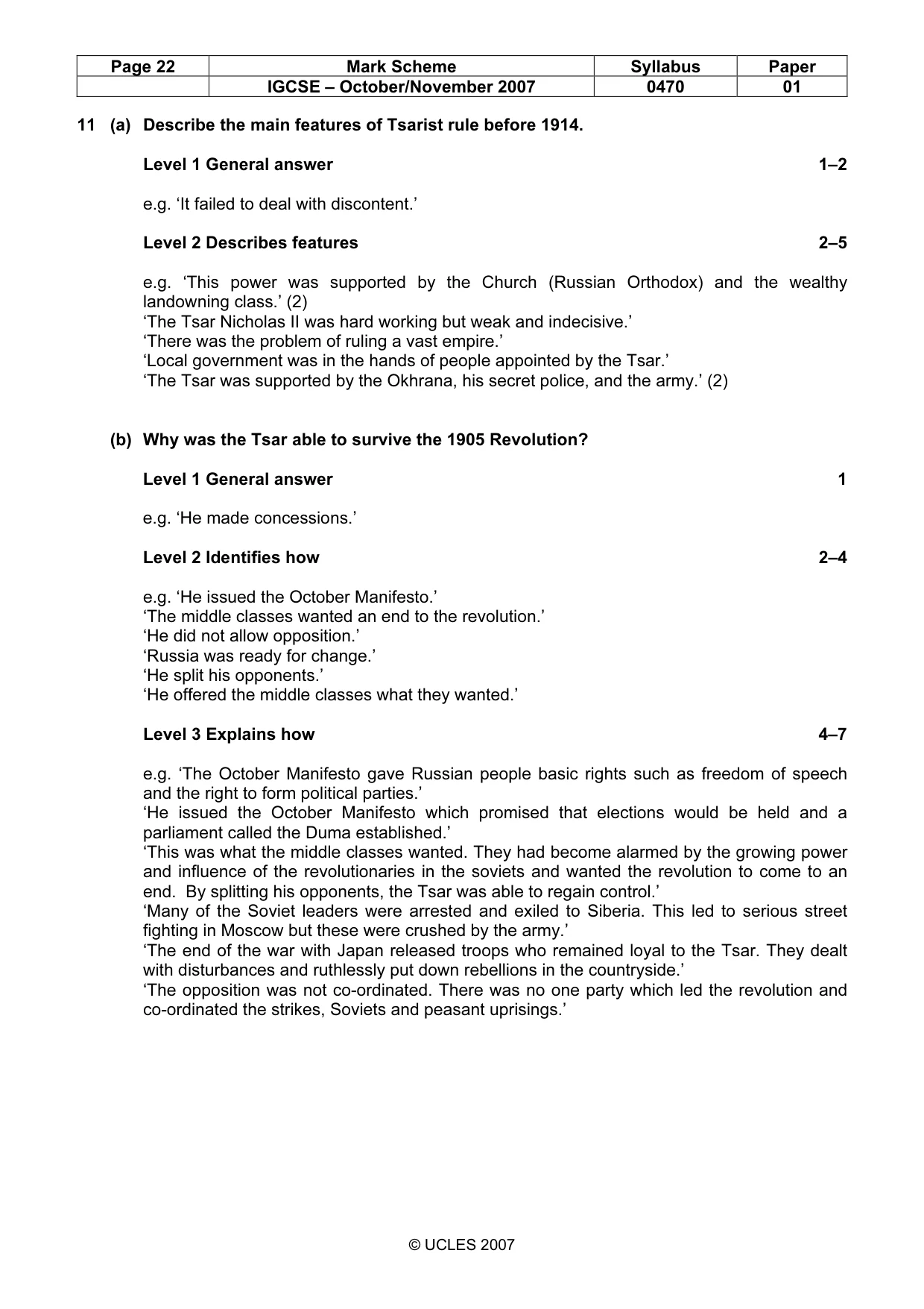 Mark scheme, page 22 of 51