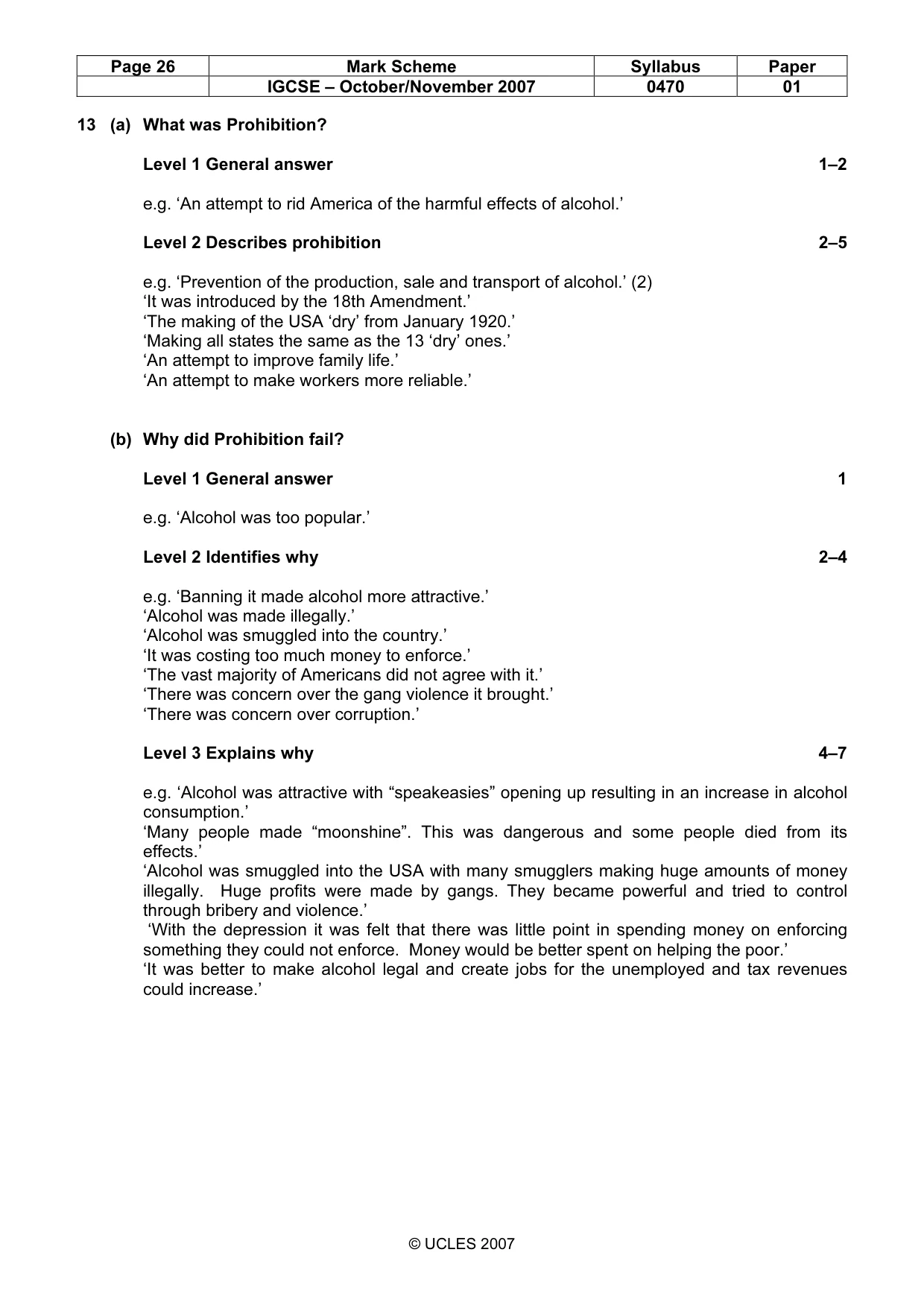 Mark scheme, page 26 of 51