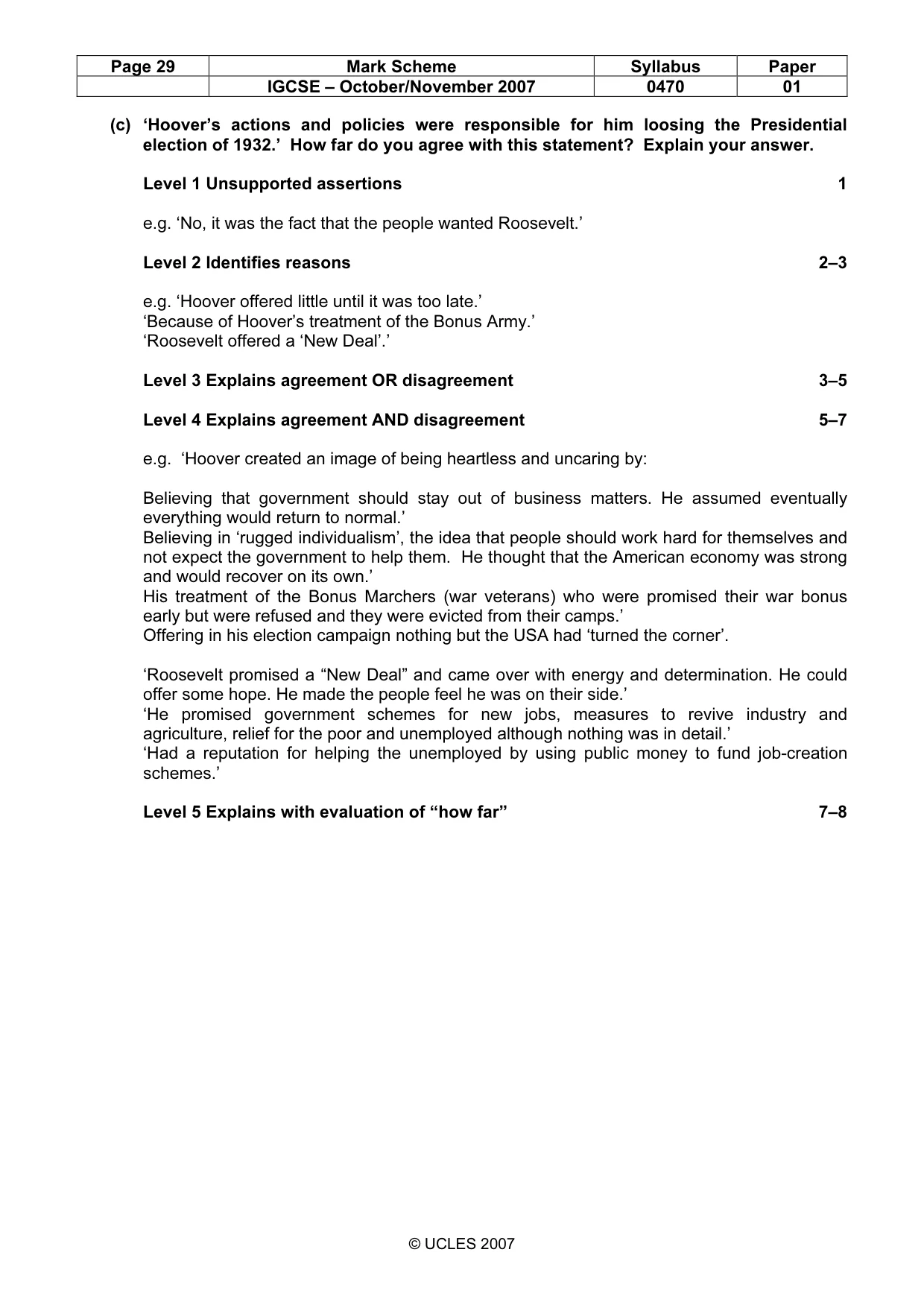 Mark scheme, page 29 of 51