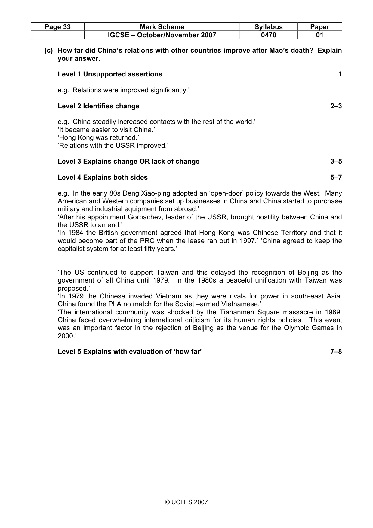 Mark scheme, page 33 of 51