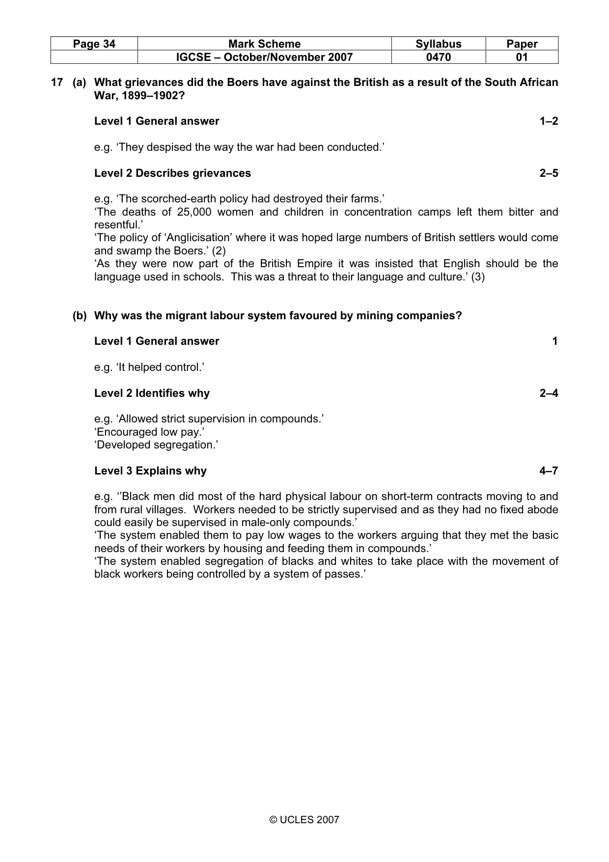 Mark scheme, page 34 of 51