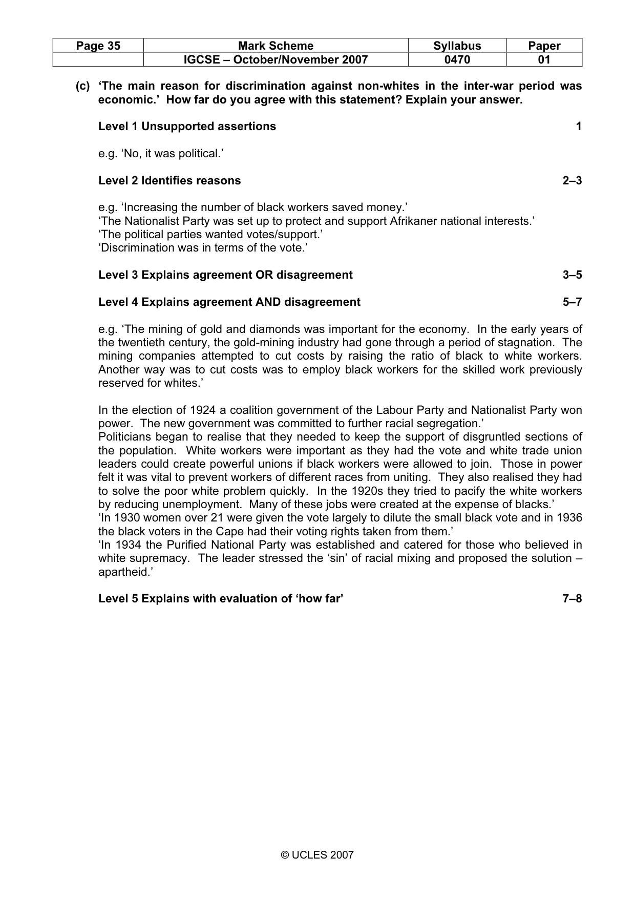 Mark scheme, page 35 of 51