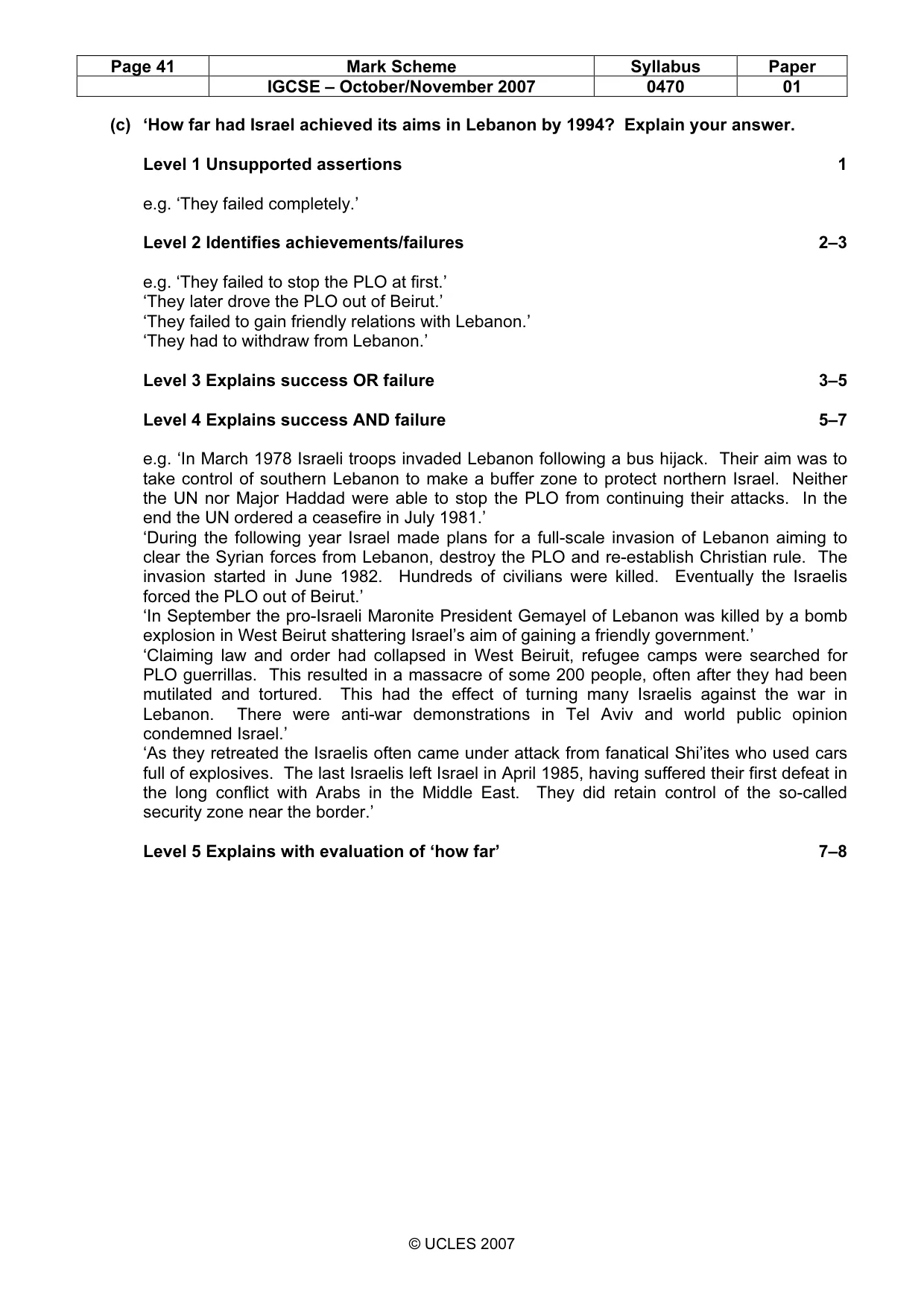 Mark scheme, page 41 of 51