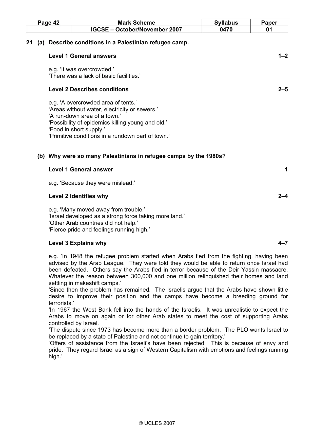 Mark scheme, page 42 of 51