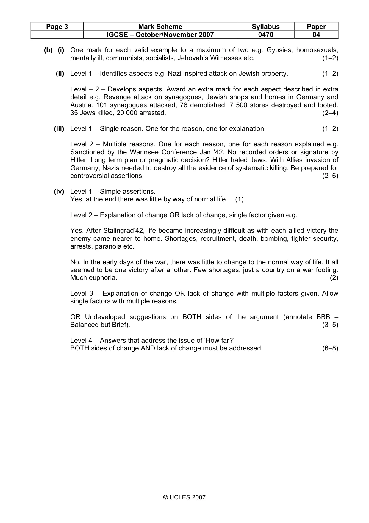 Mark scheme, page 3 of 17