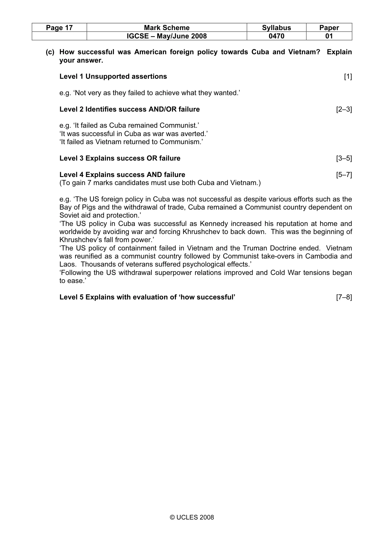 Mark scheme, page 17 of 53
