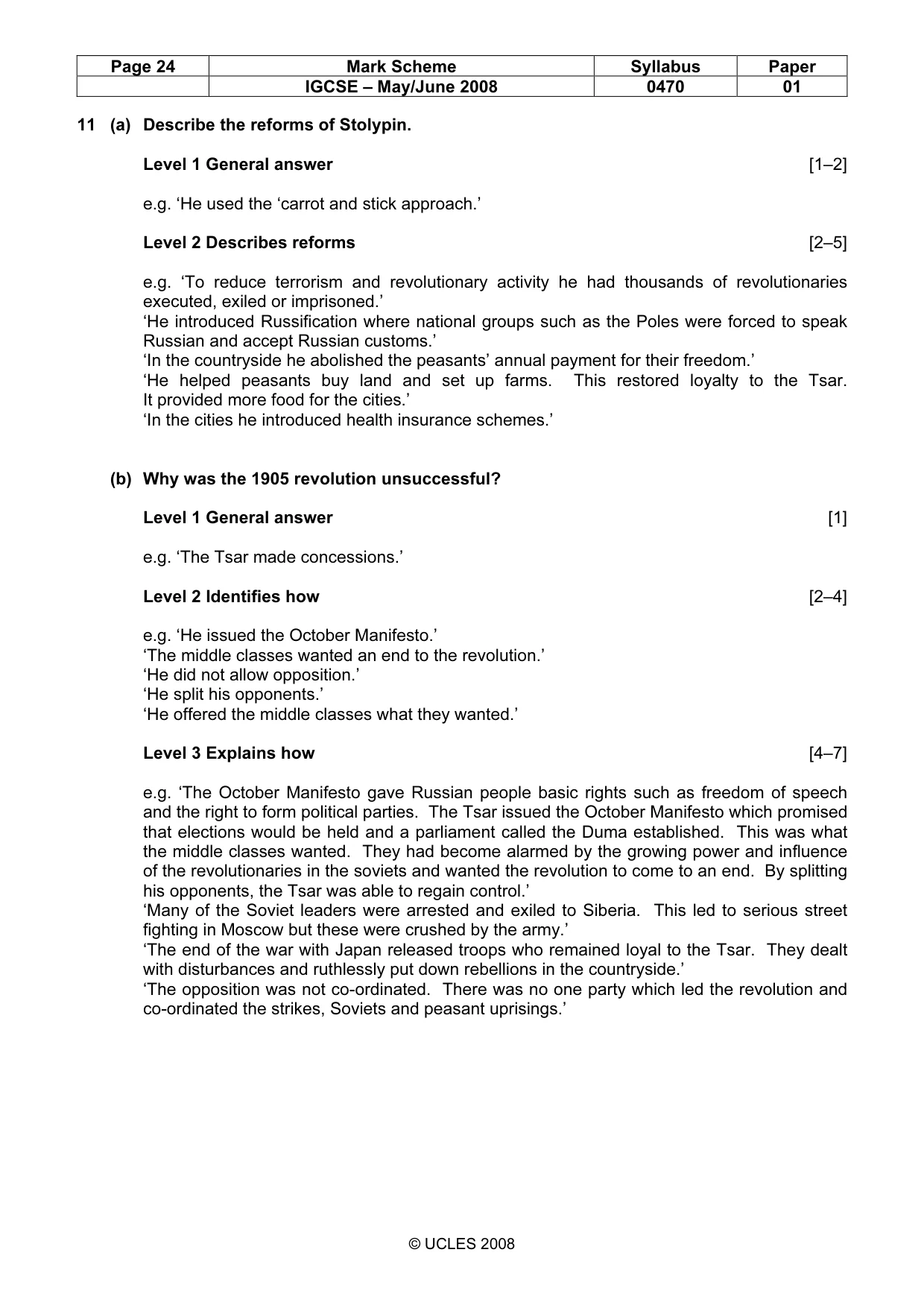 Mark scheme, page 24 of 53