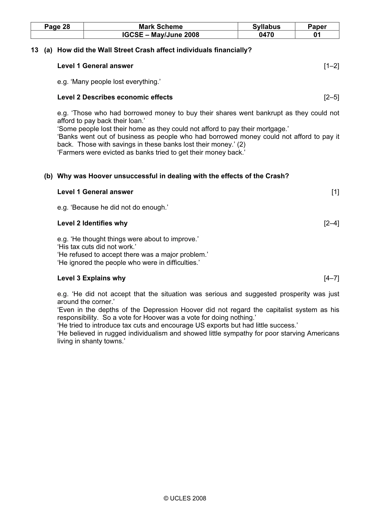 Mark scheme, page 28 of 53