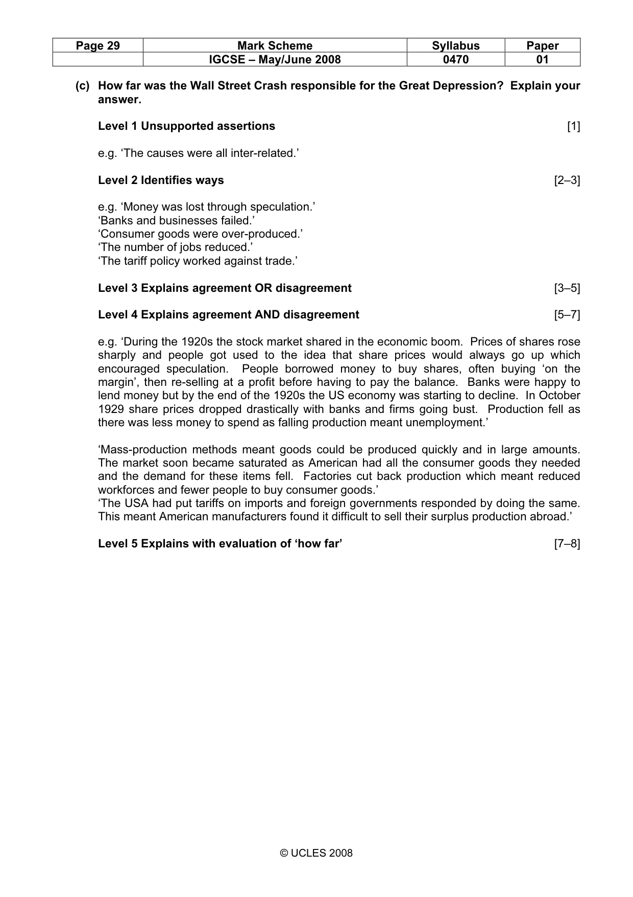Mark scheme, page 29 of 53