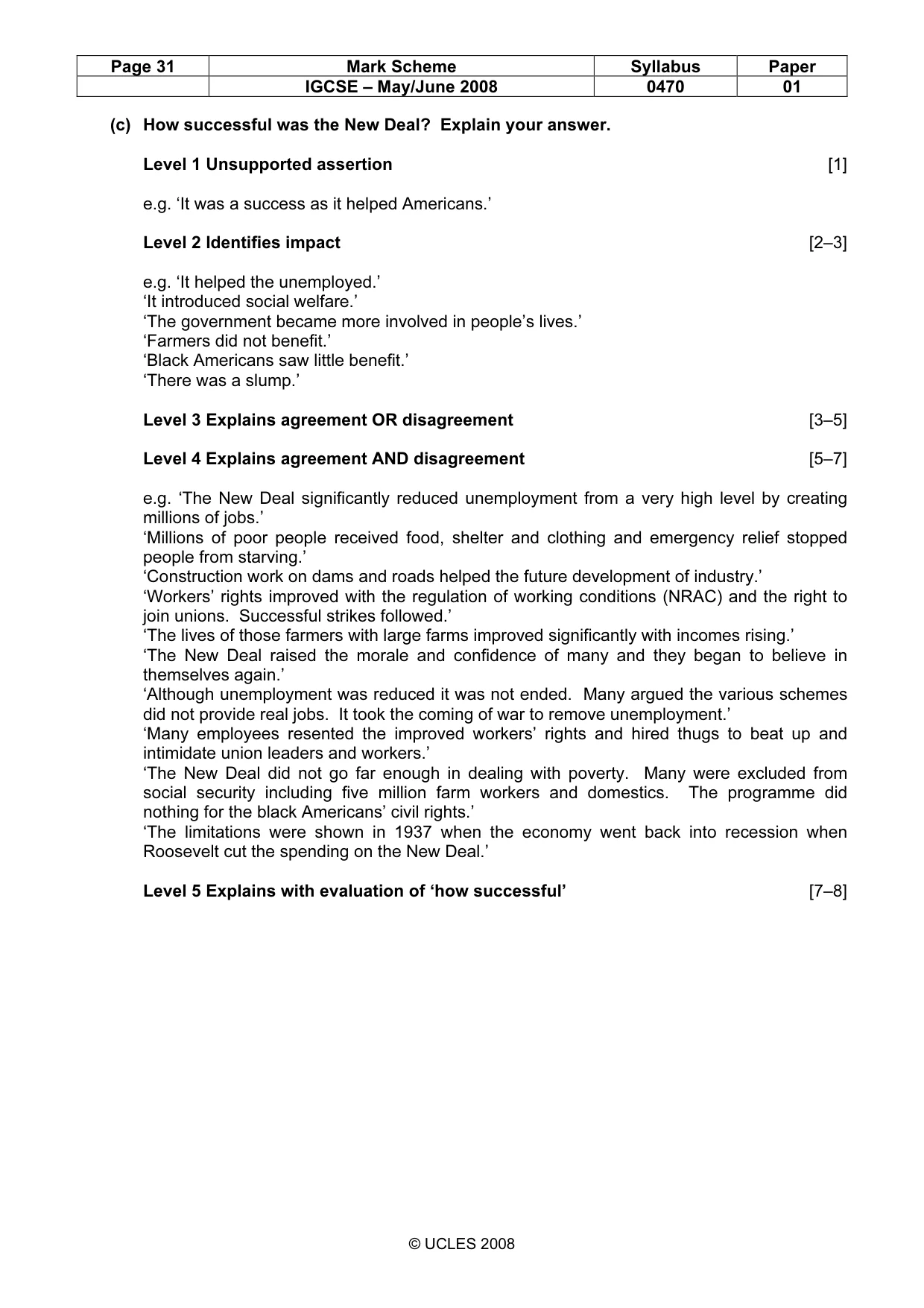 Mark scheme, page 31 of 53