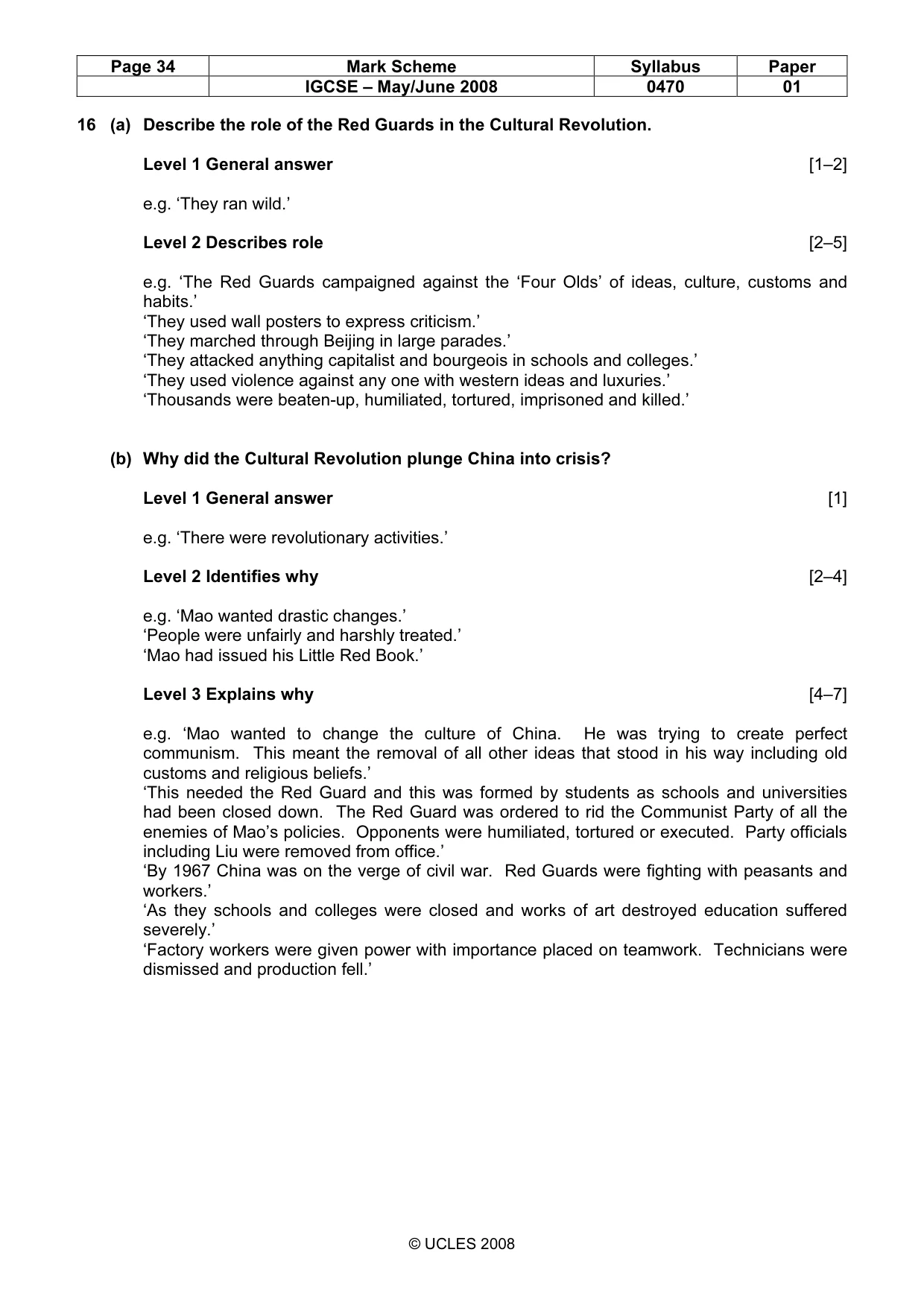 Mark scheme, page 34 of 53
