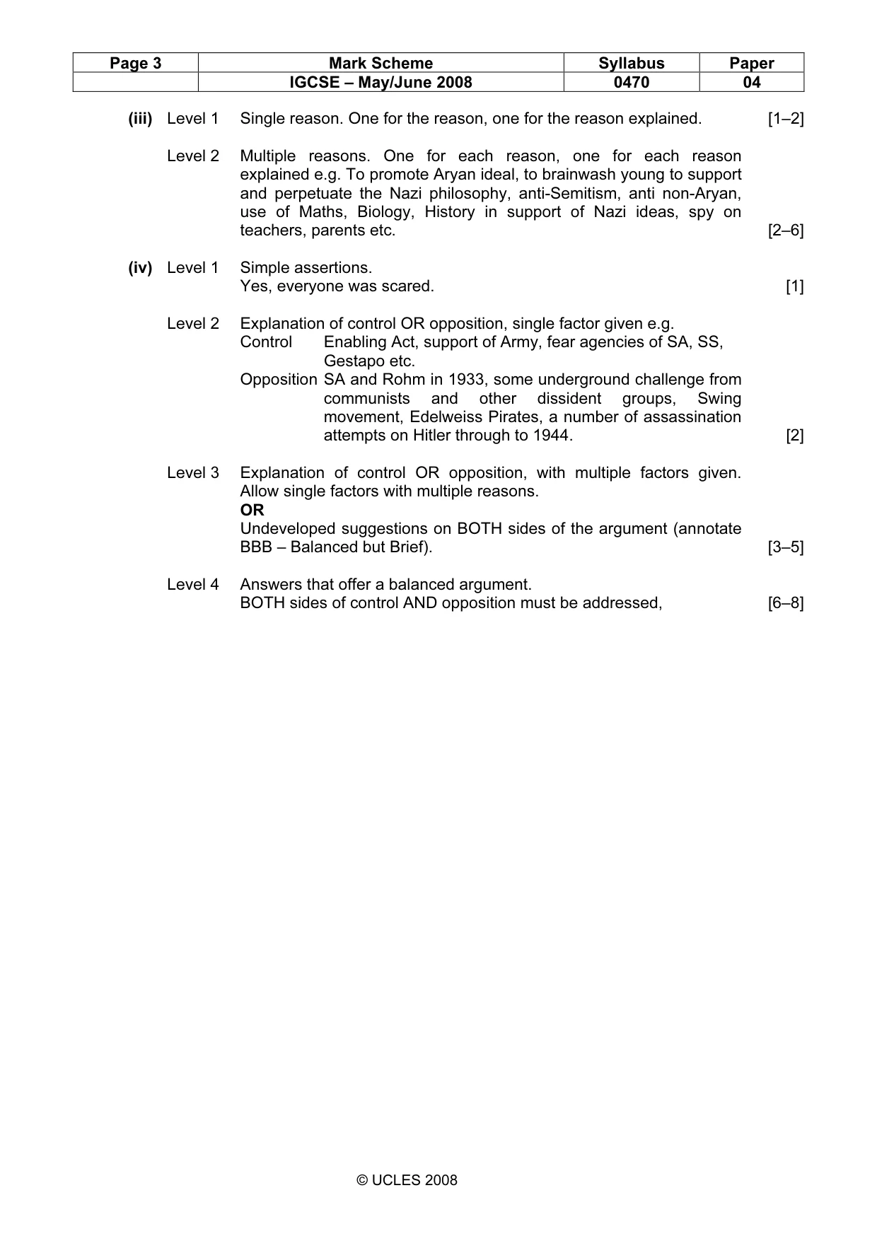 Mark scheme, page 3 of 17