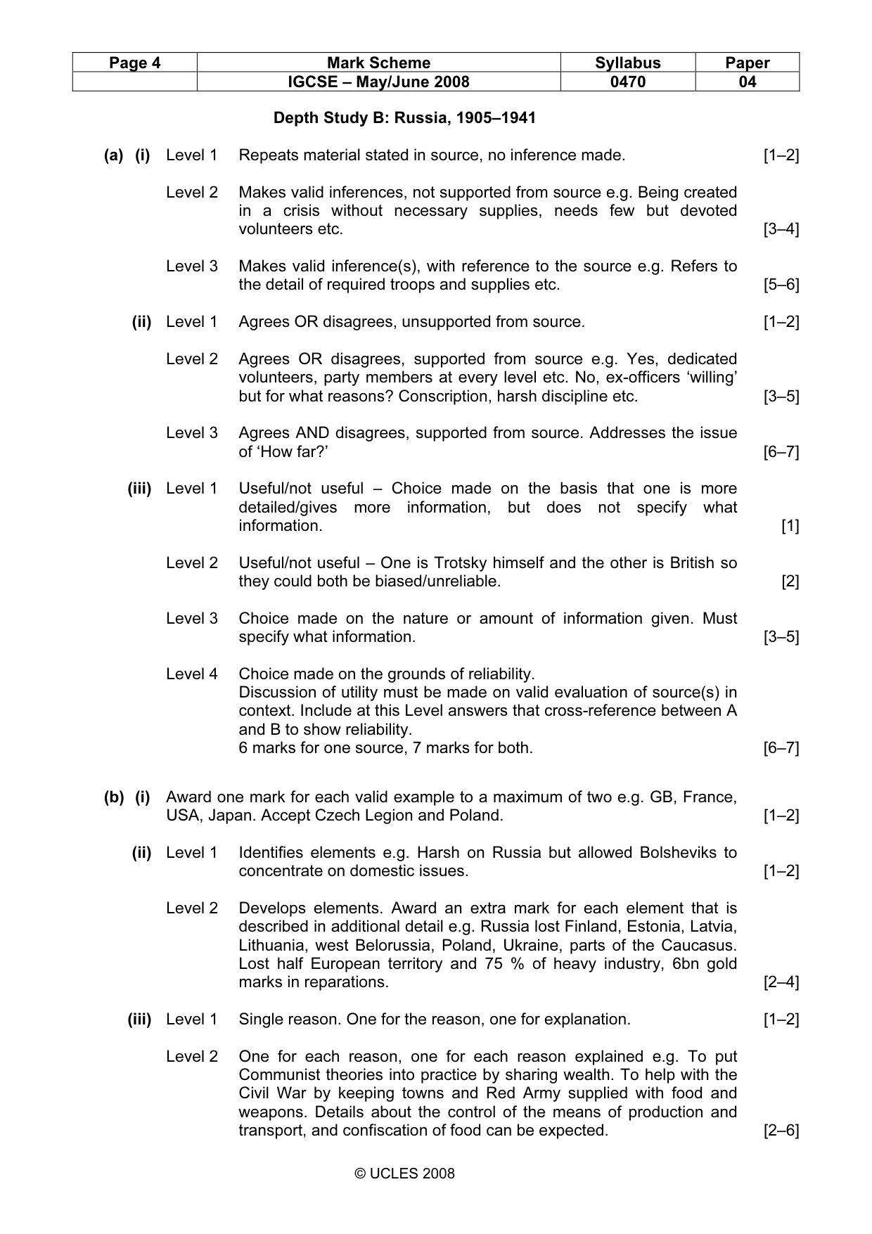 Mark scheme, page 4 of 17