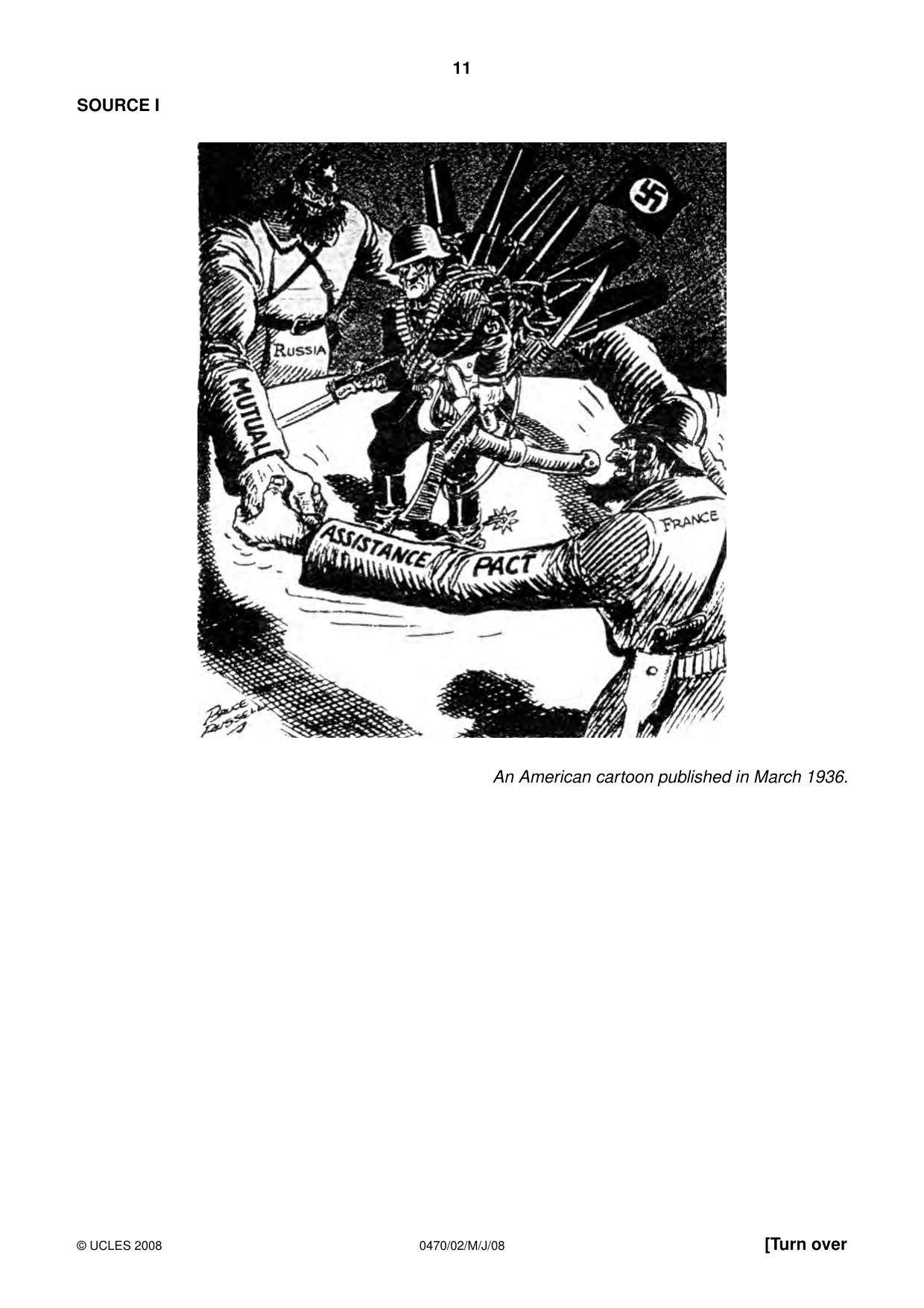 Cambridge IGCSE History 0470 2008 May/June Paper 2 · Variant 1 question paper, page 11 of 12
